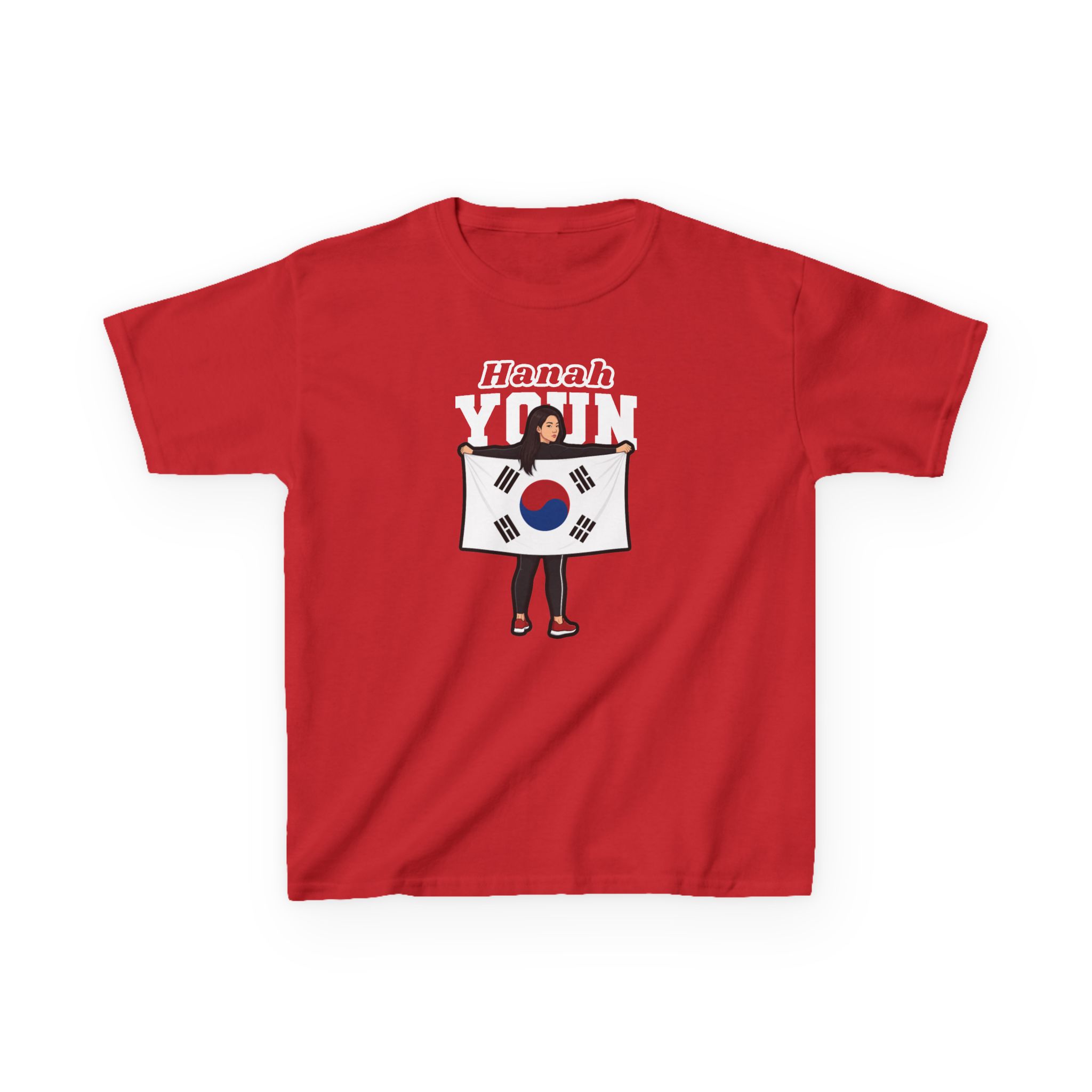 Youth Tee — character_name_arch in Red