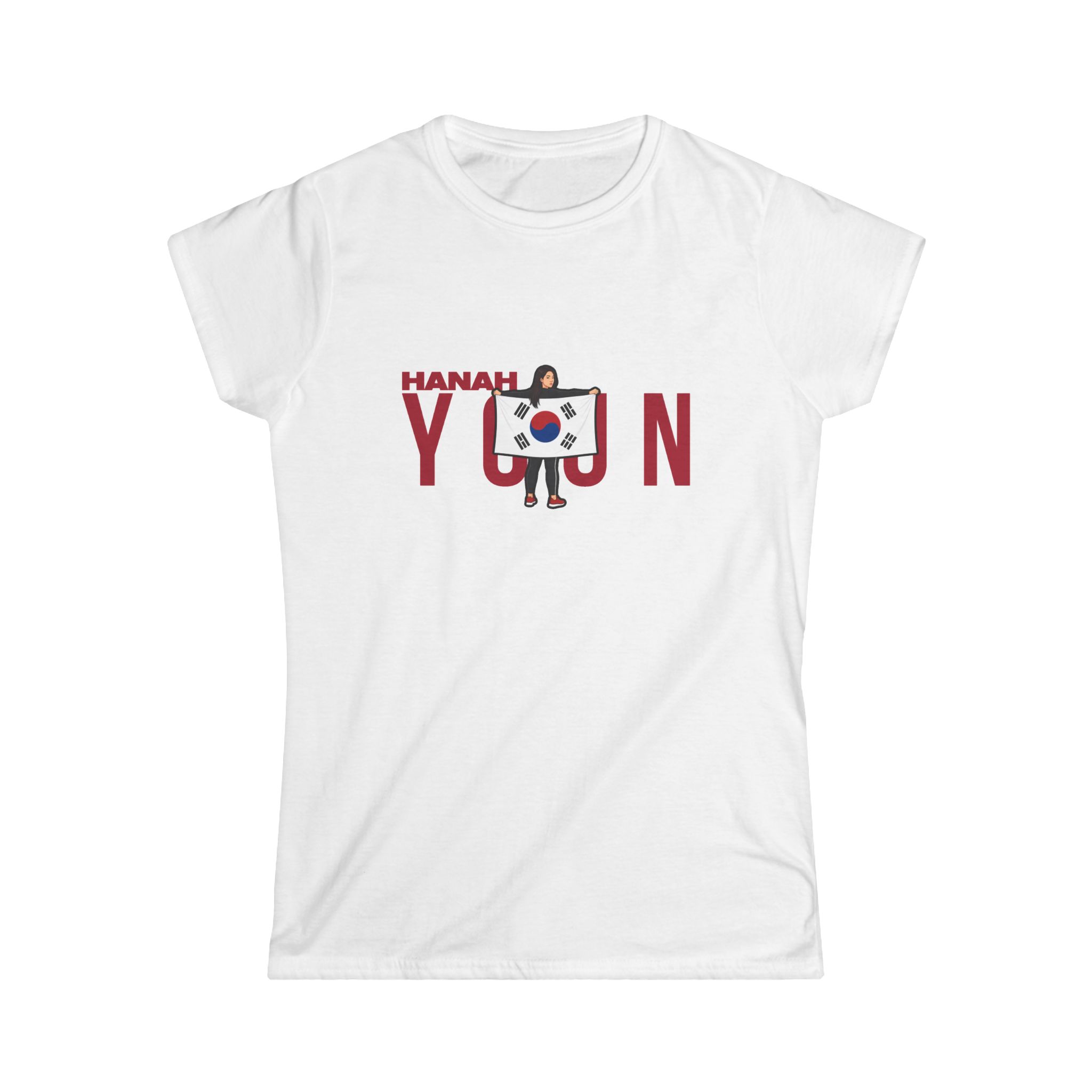 Women's Softstyle Tee — character_player_name in White