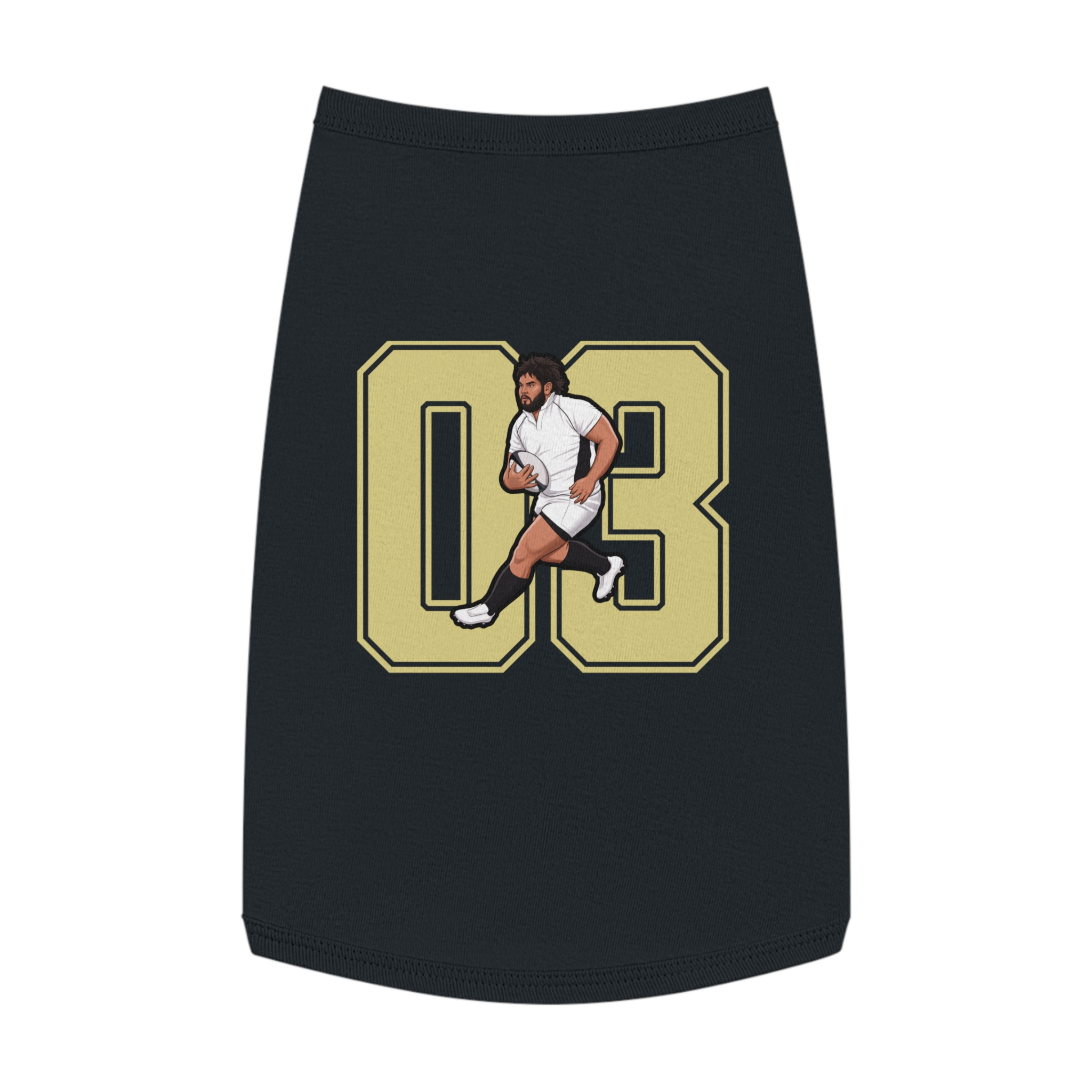 Pet Tank Top — character_number in Black