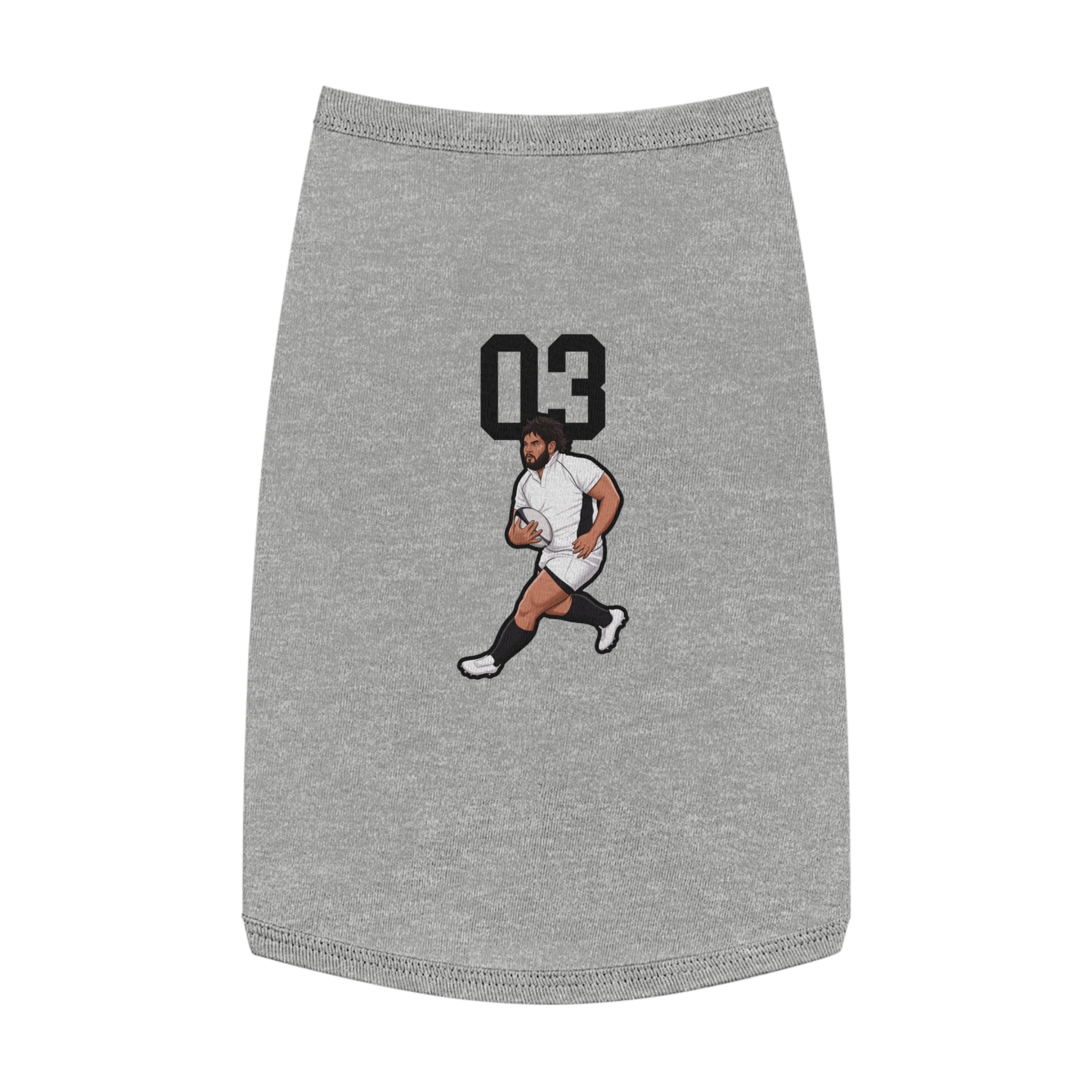 Pet Tank Top — character_number_top in White