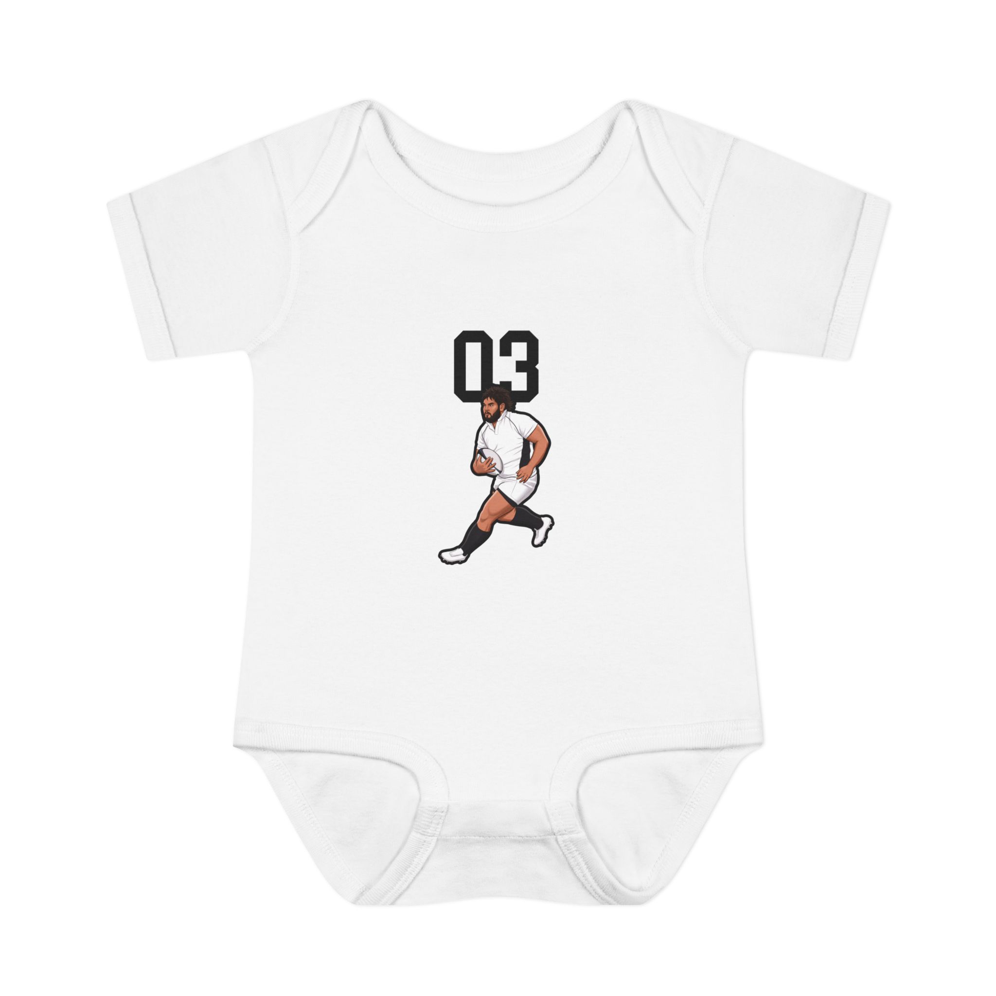 Baby Onesie — character_number_top in White