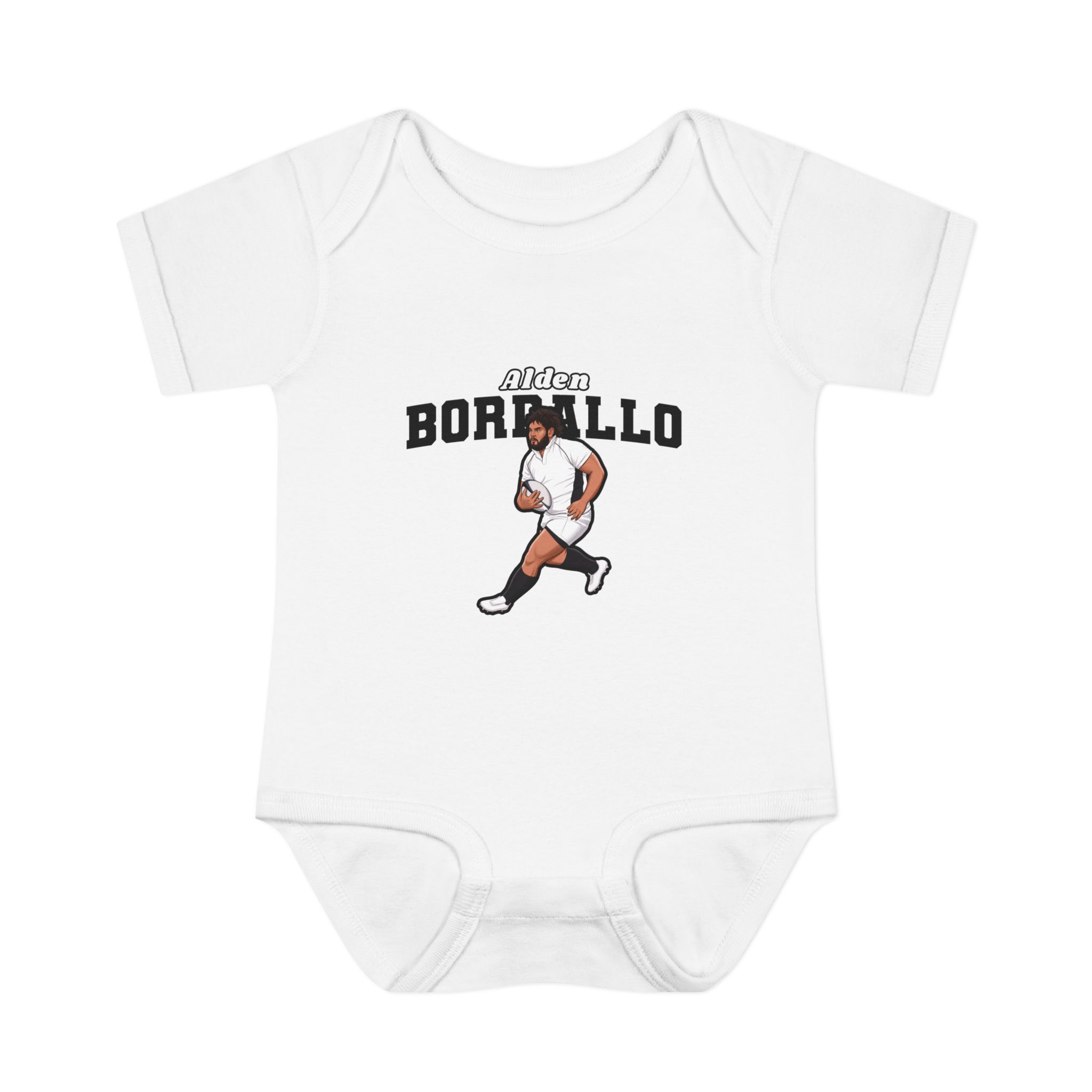 Baby Onesie — character_name_arch in White