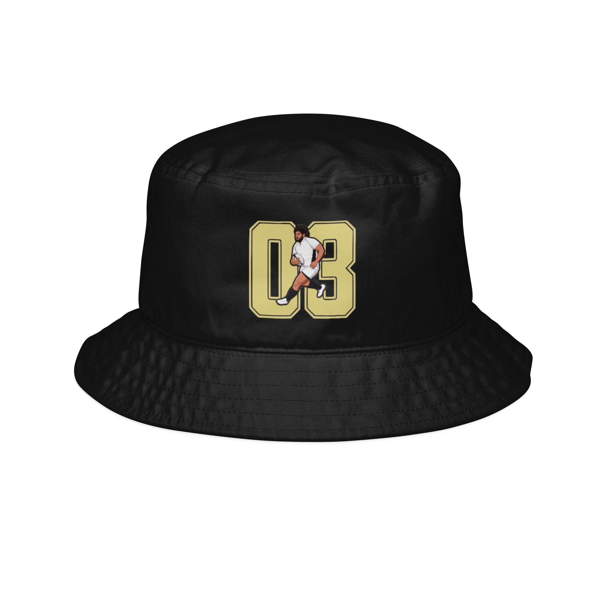 Bucket Hat — character_number in Black