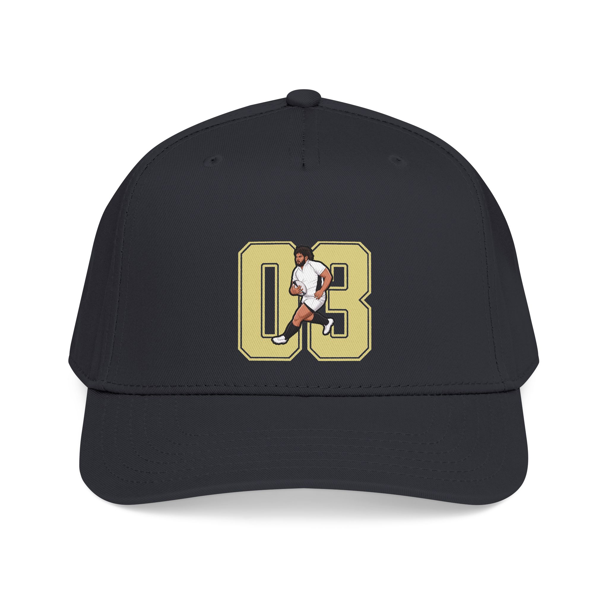 Baseball Cap — character_number in Black