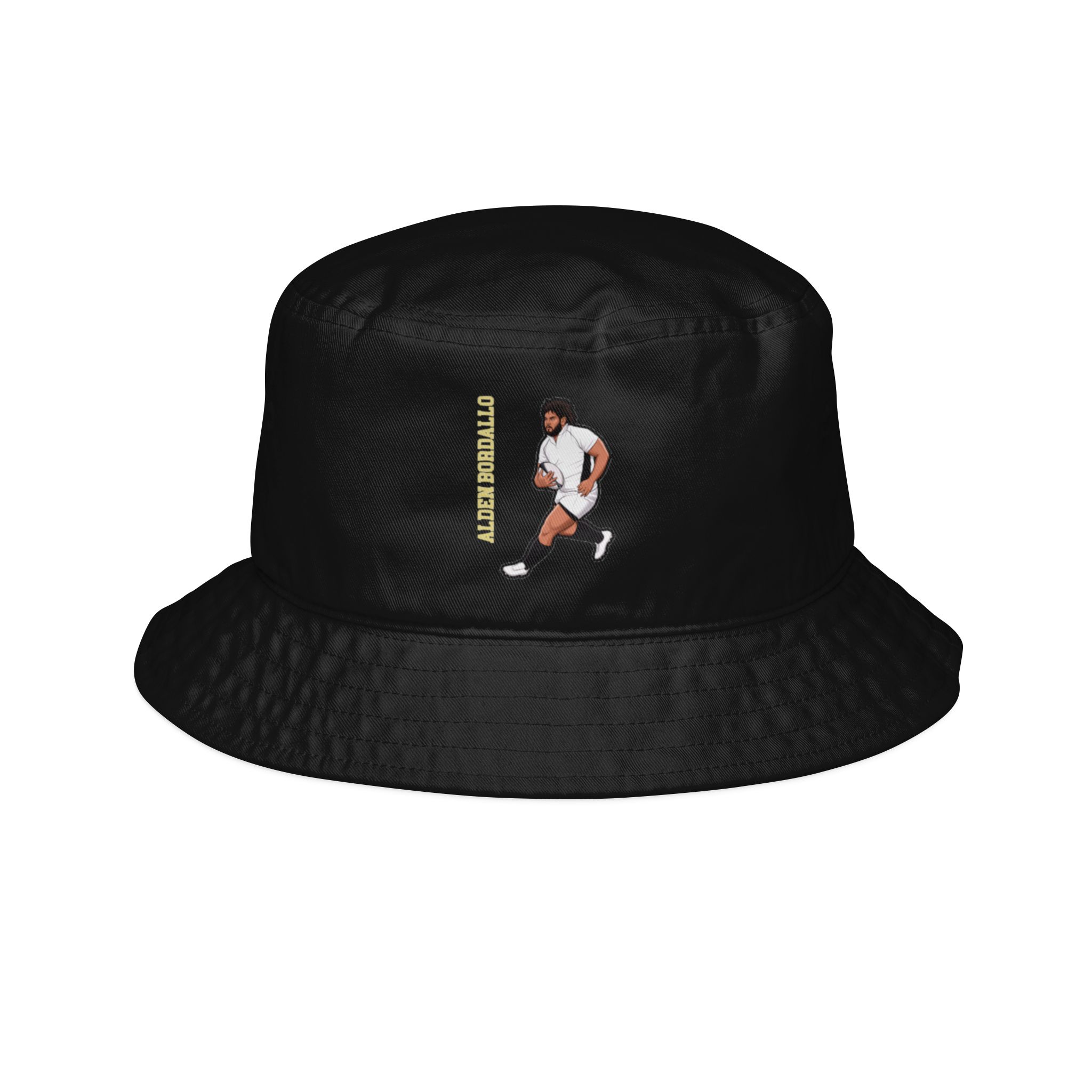 Bucket Hat — character_name_vertical in Black