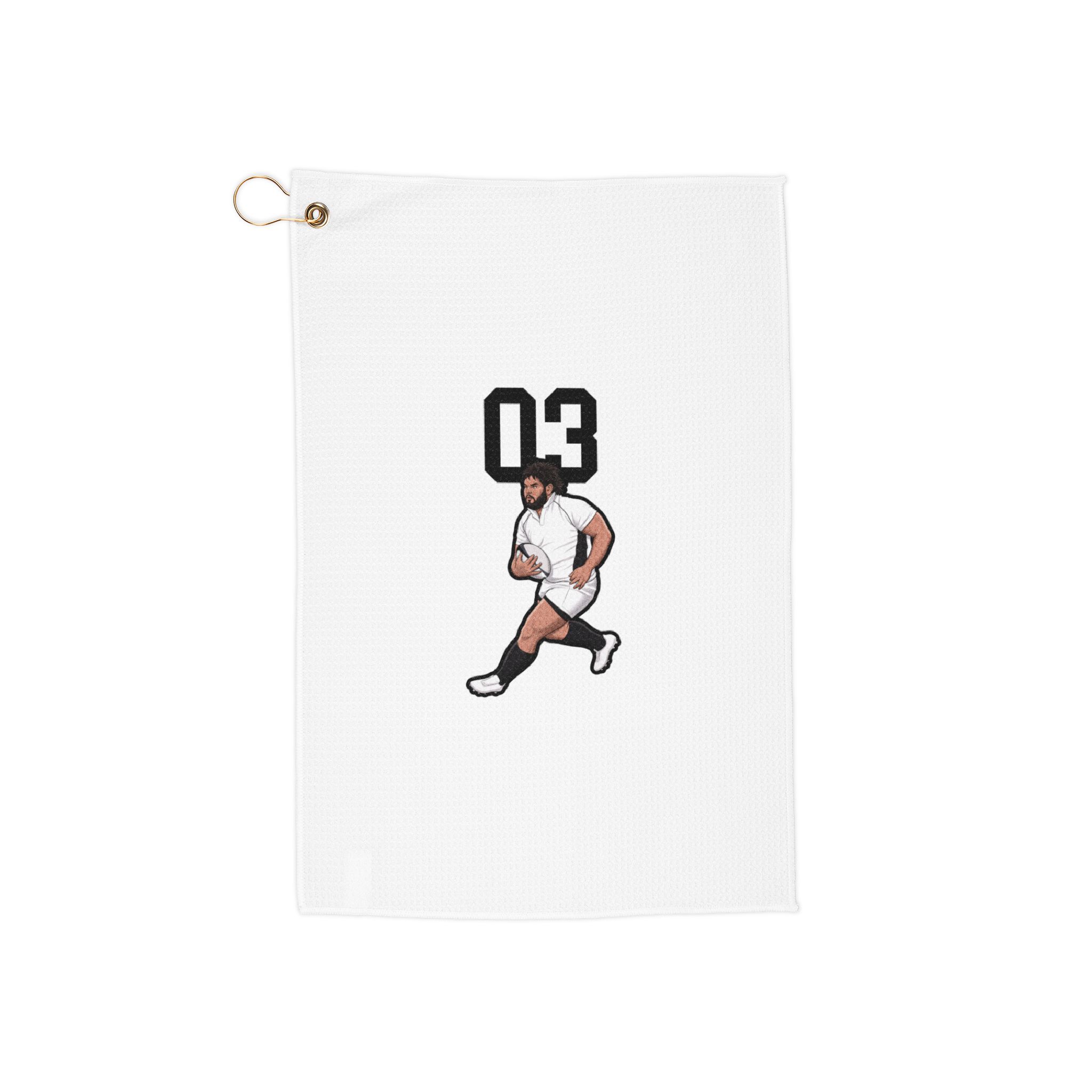 Golf Towel — character_number_top in Classic