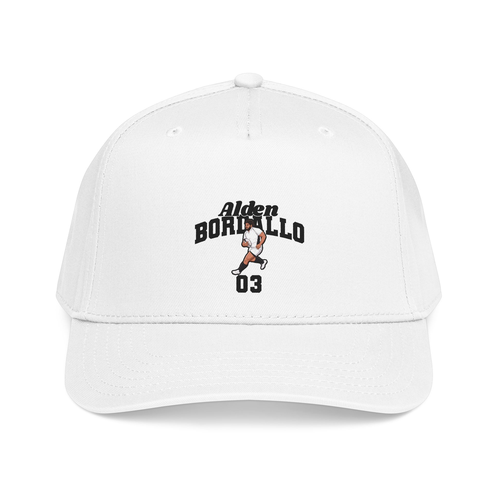 Baseball Cap — character_signature_arch in White