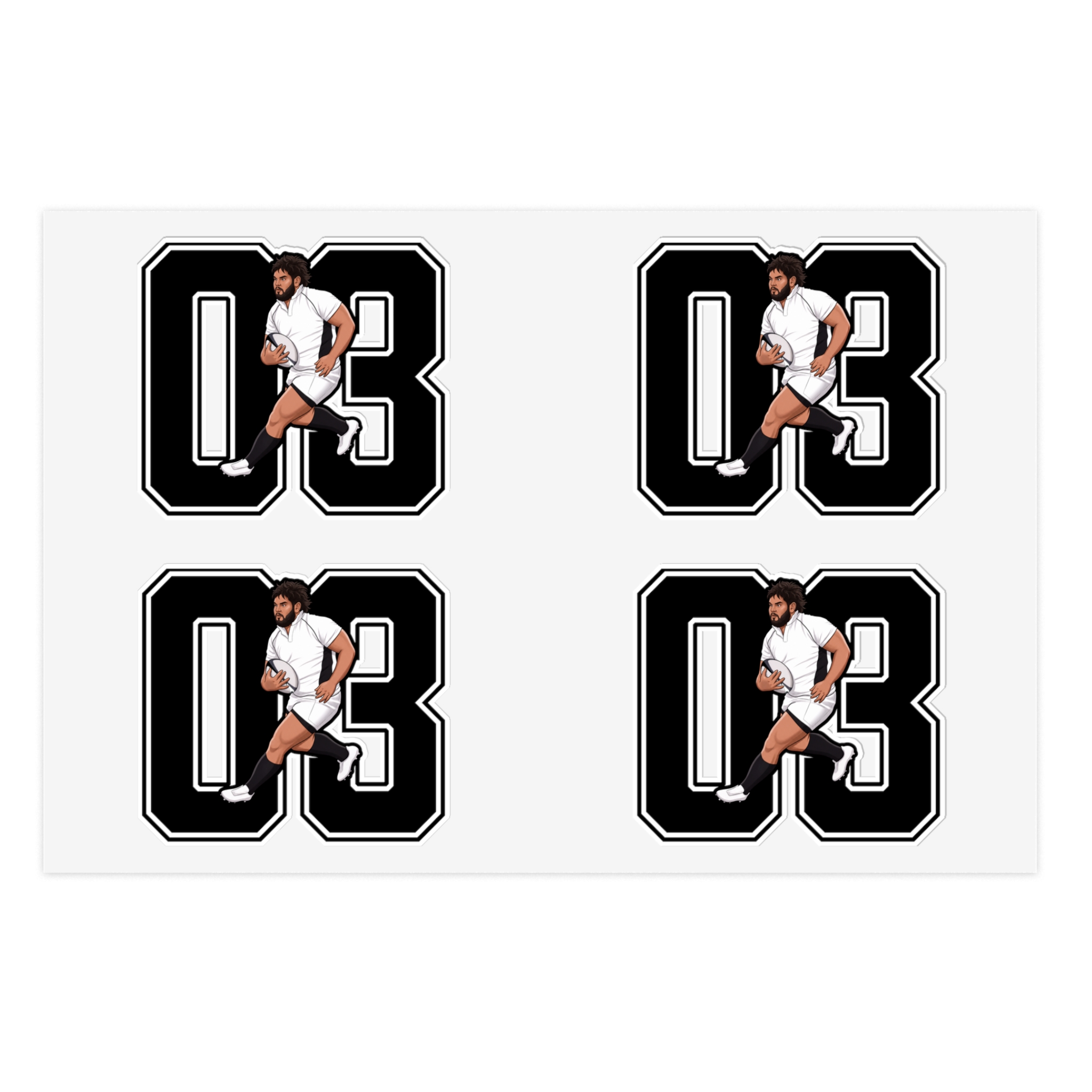 Sticker Sheet — character_number in Classic