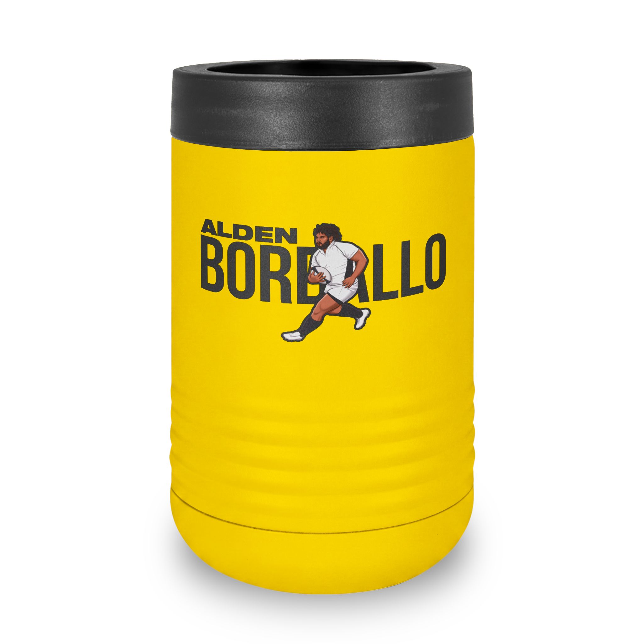 Stainless Can Cooler — character_player_name in Yellow
