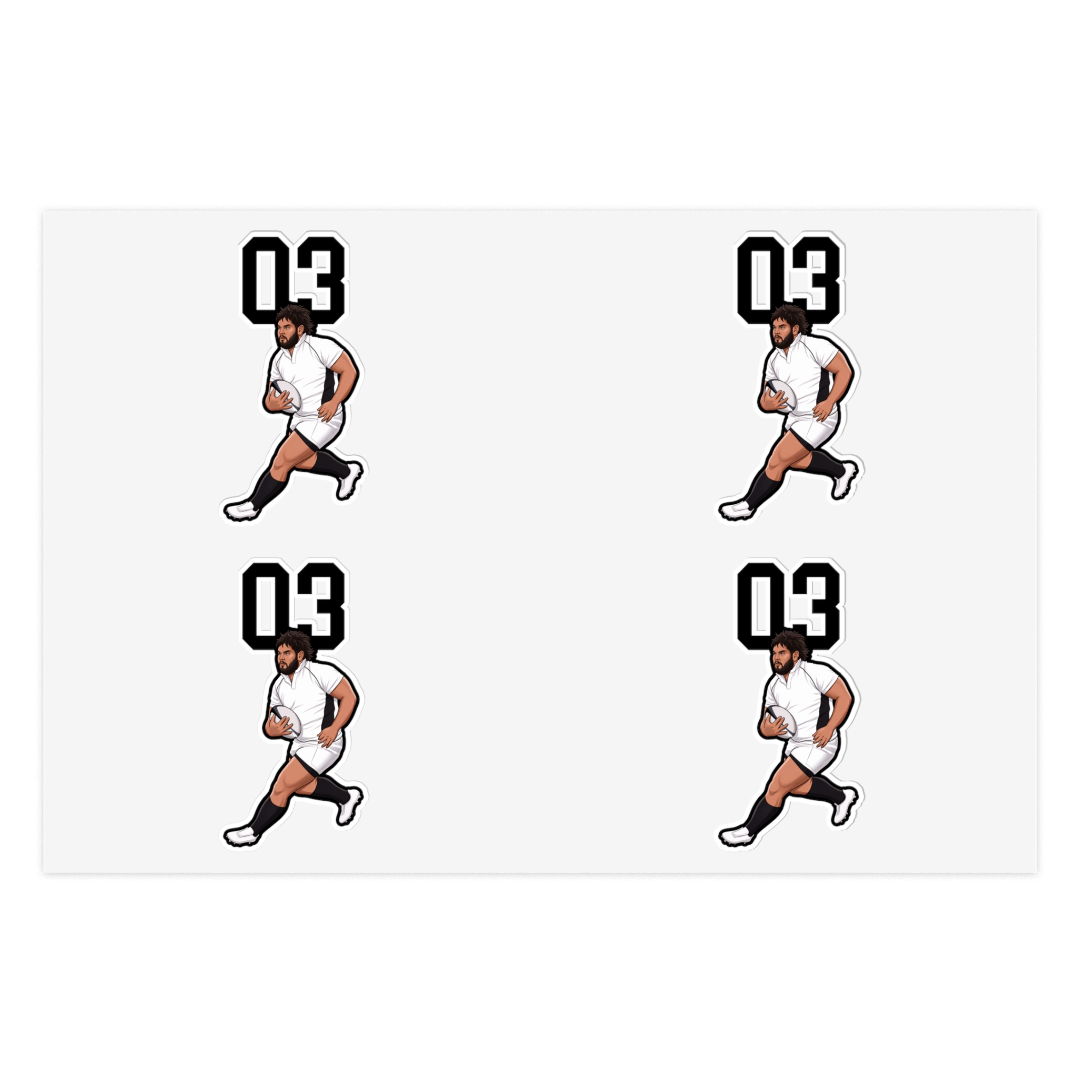 Sticker Sheet — character_number_top in Classic