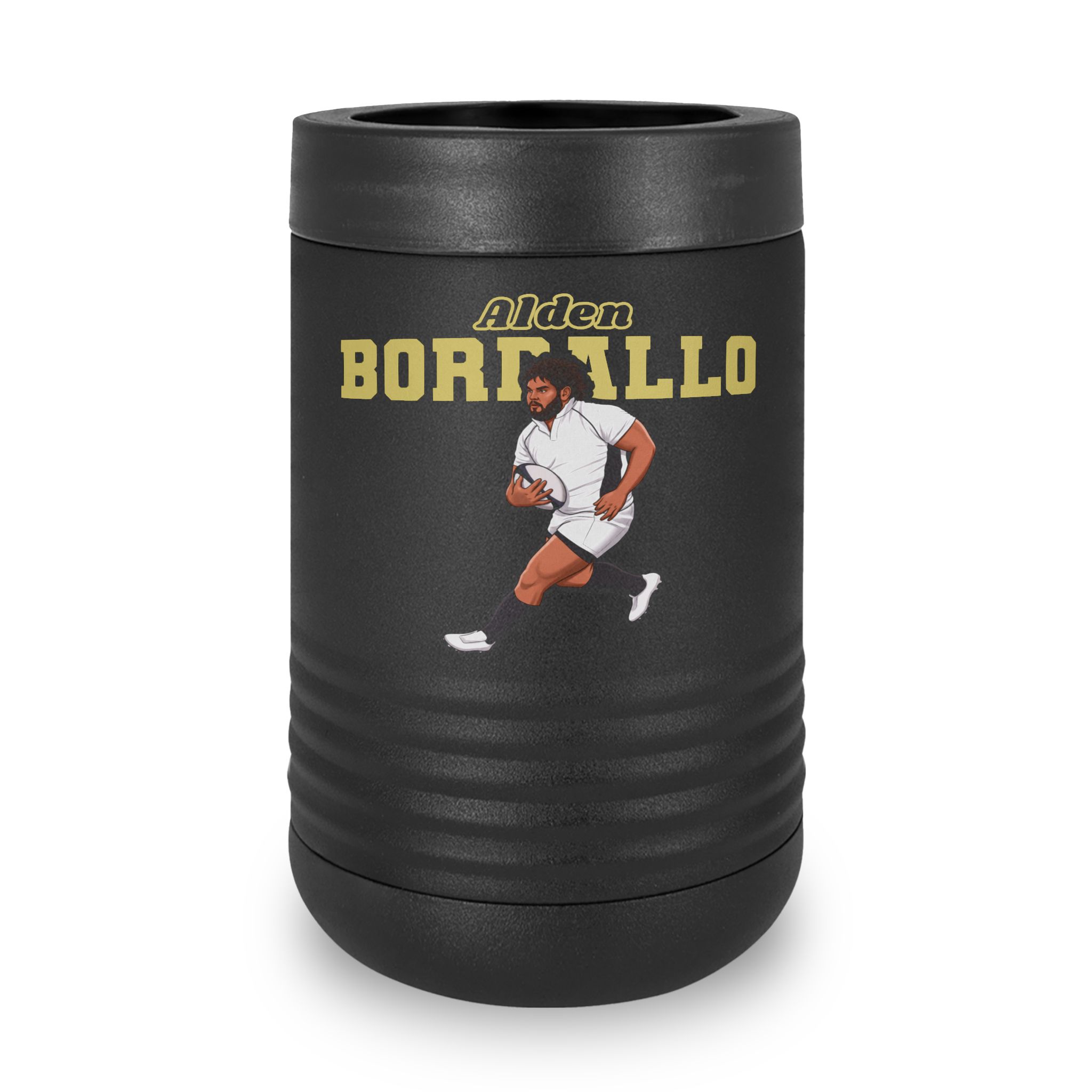 Stainless Can Cooler — character_name_arch in Black
