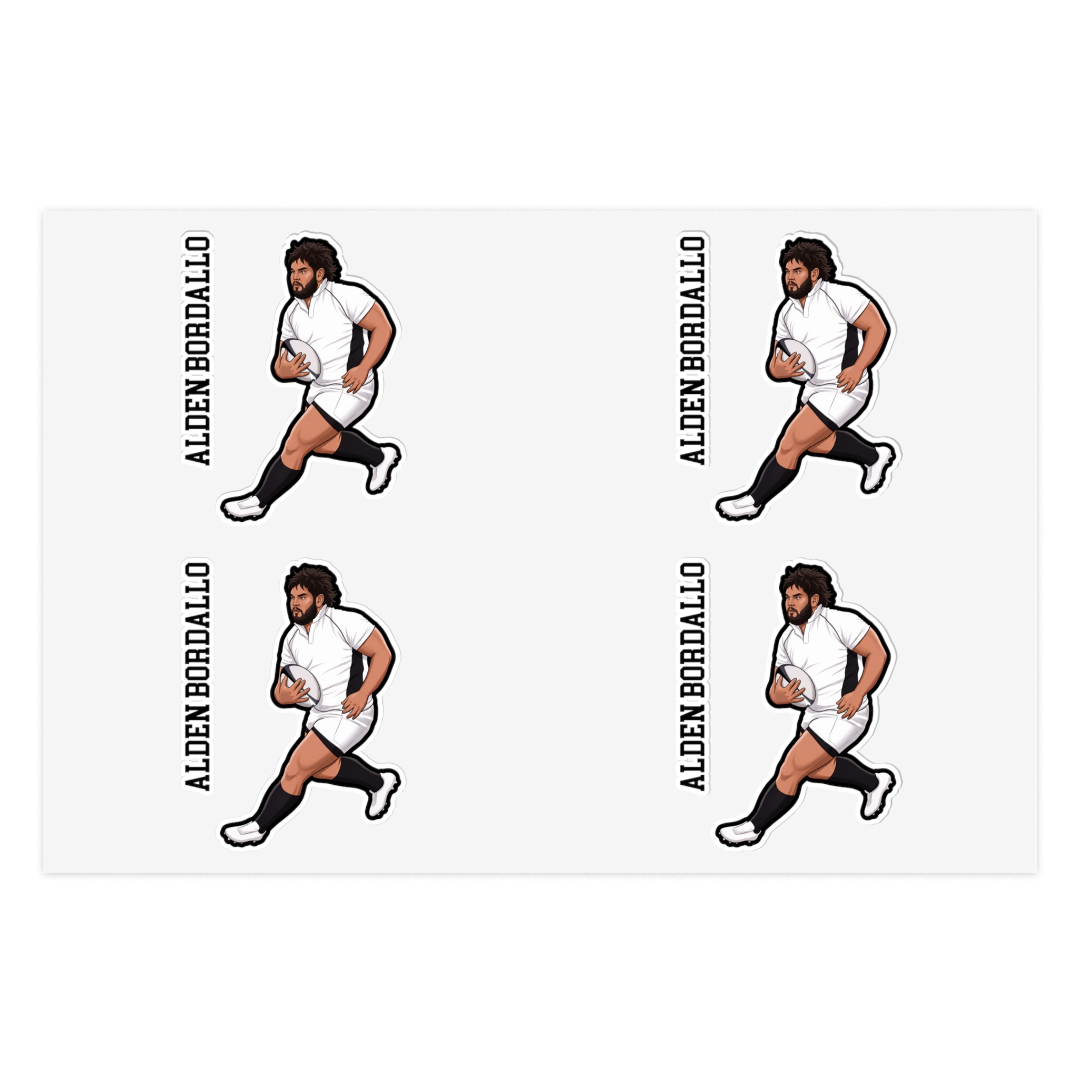 Sticker Sheet — character_name_vertical in Classic
