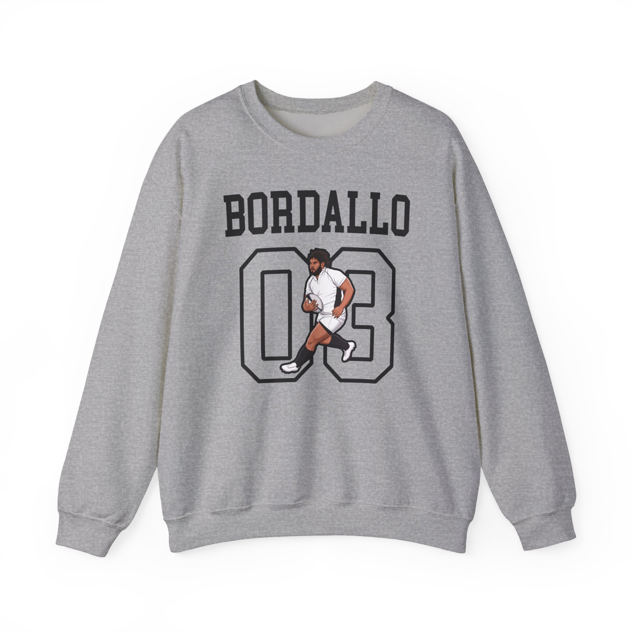 Crewneck Sweatshirt — character_shirsey in Grey
