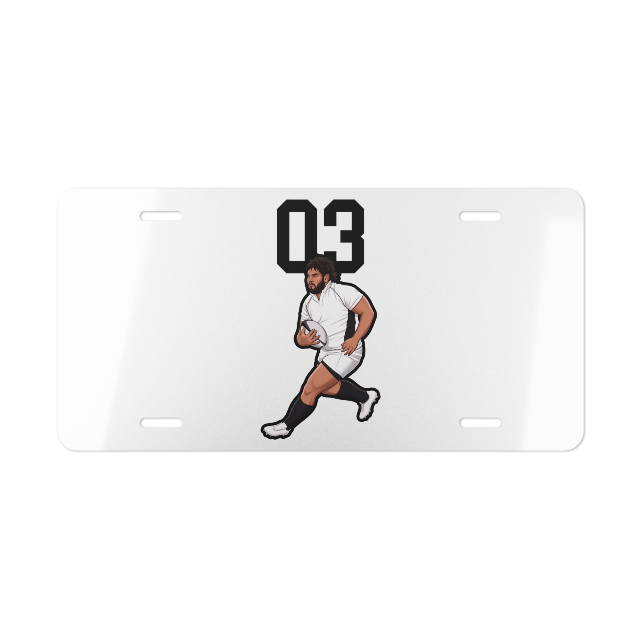 License Plate — character_number_top in Classic