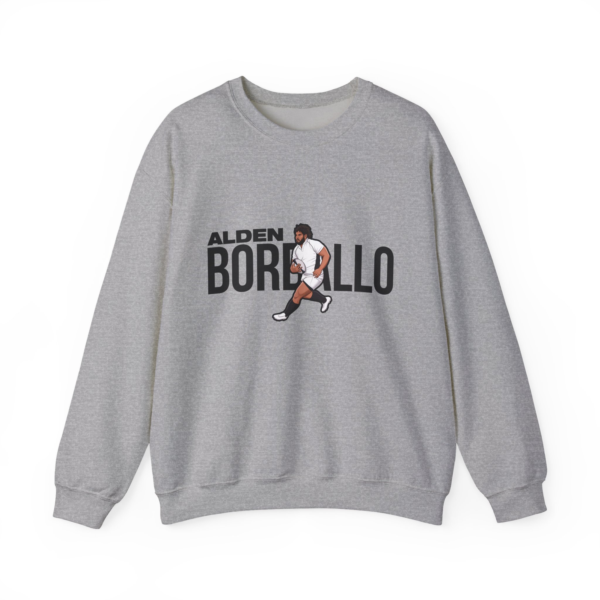 Crewneck Sweatshirt — character_player_name in Grey