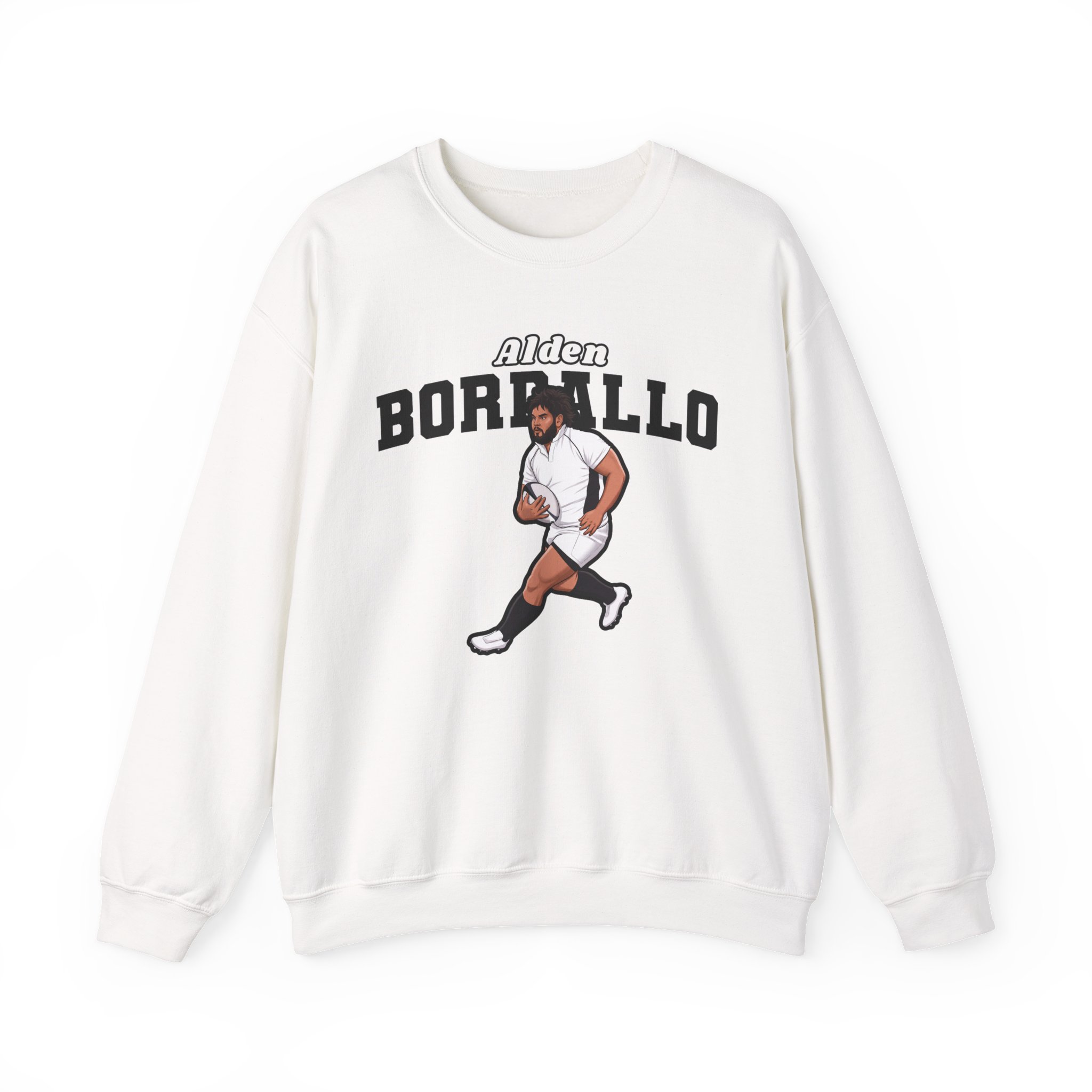 Crewneck Sweatshirt — character_name_arch in White