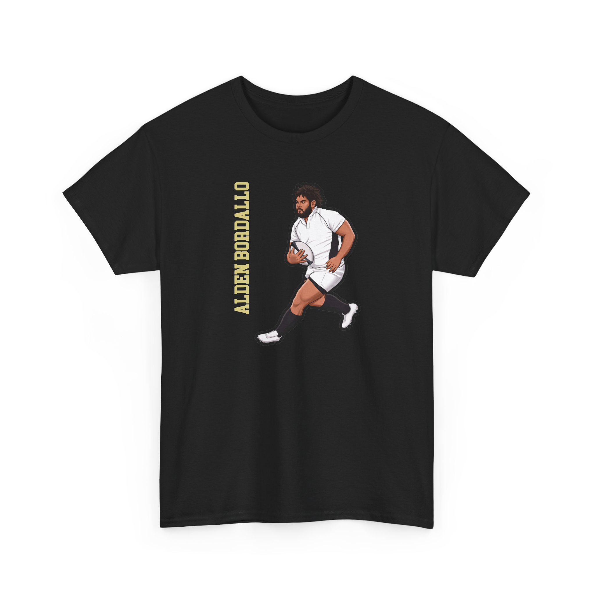 Tee — character_name_vertical in Black