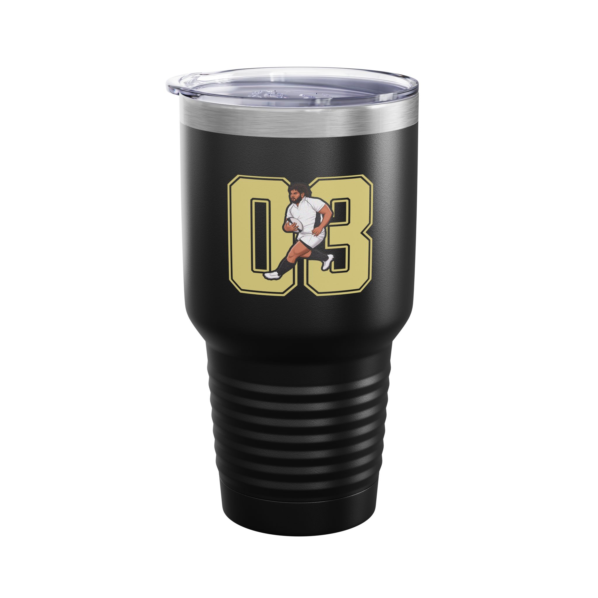 30oz Tumbler — character_number in Black