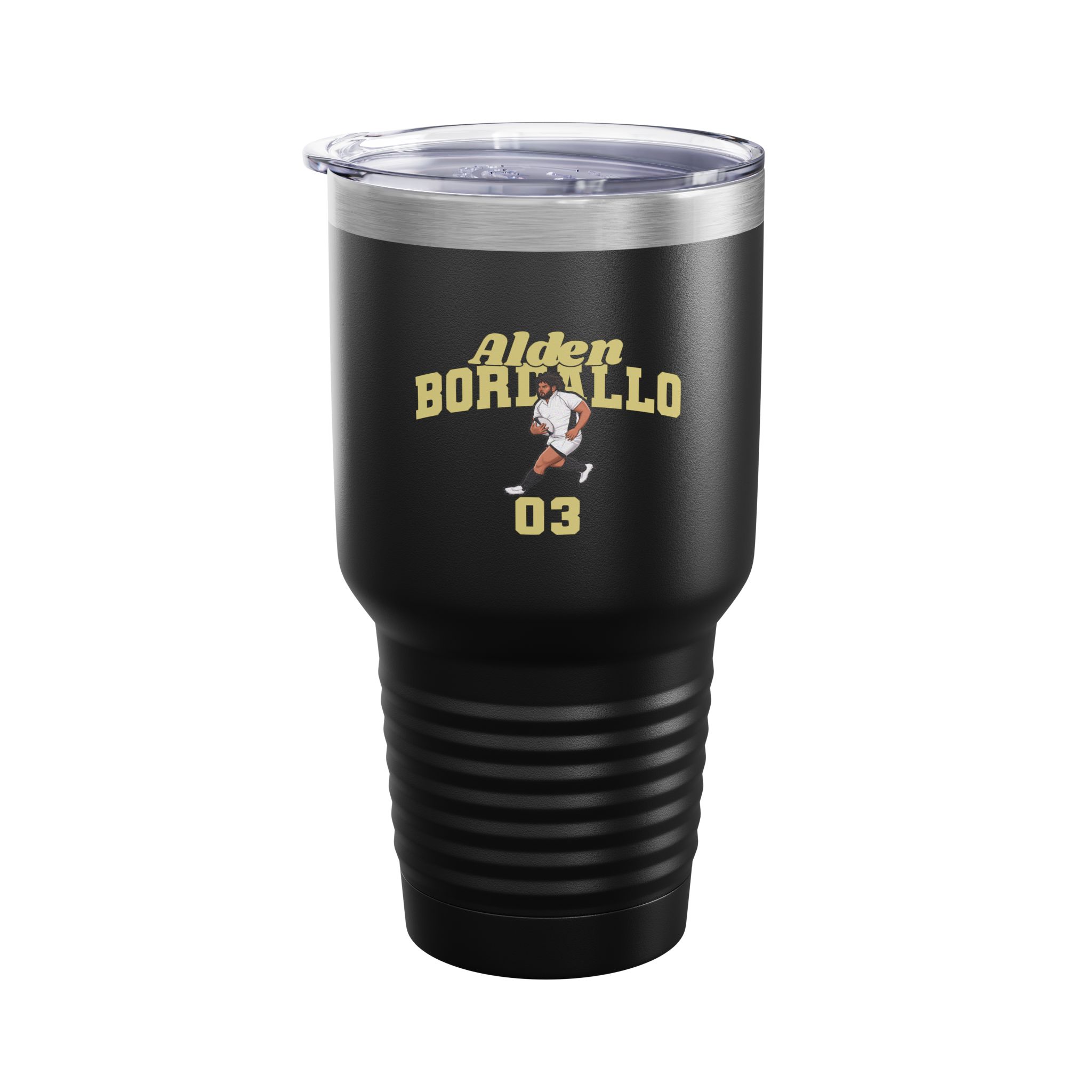 30oz Tumbler — character_signature_arch in Black