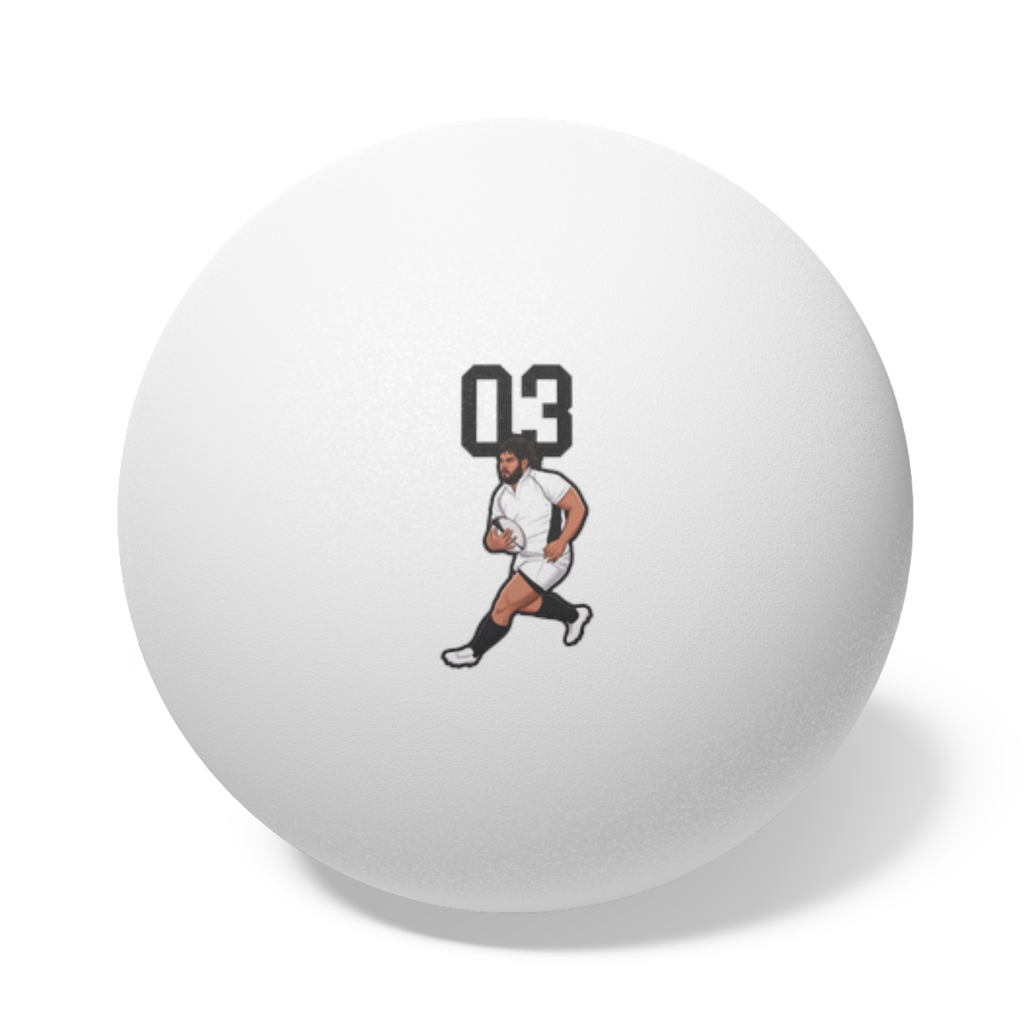 Ping Pong Balls, 6 pcs — character_number_top in White