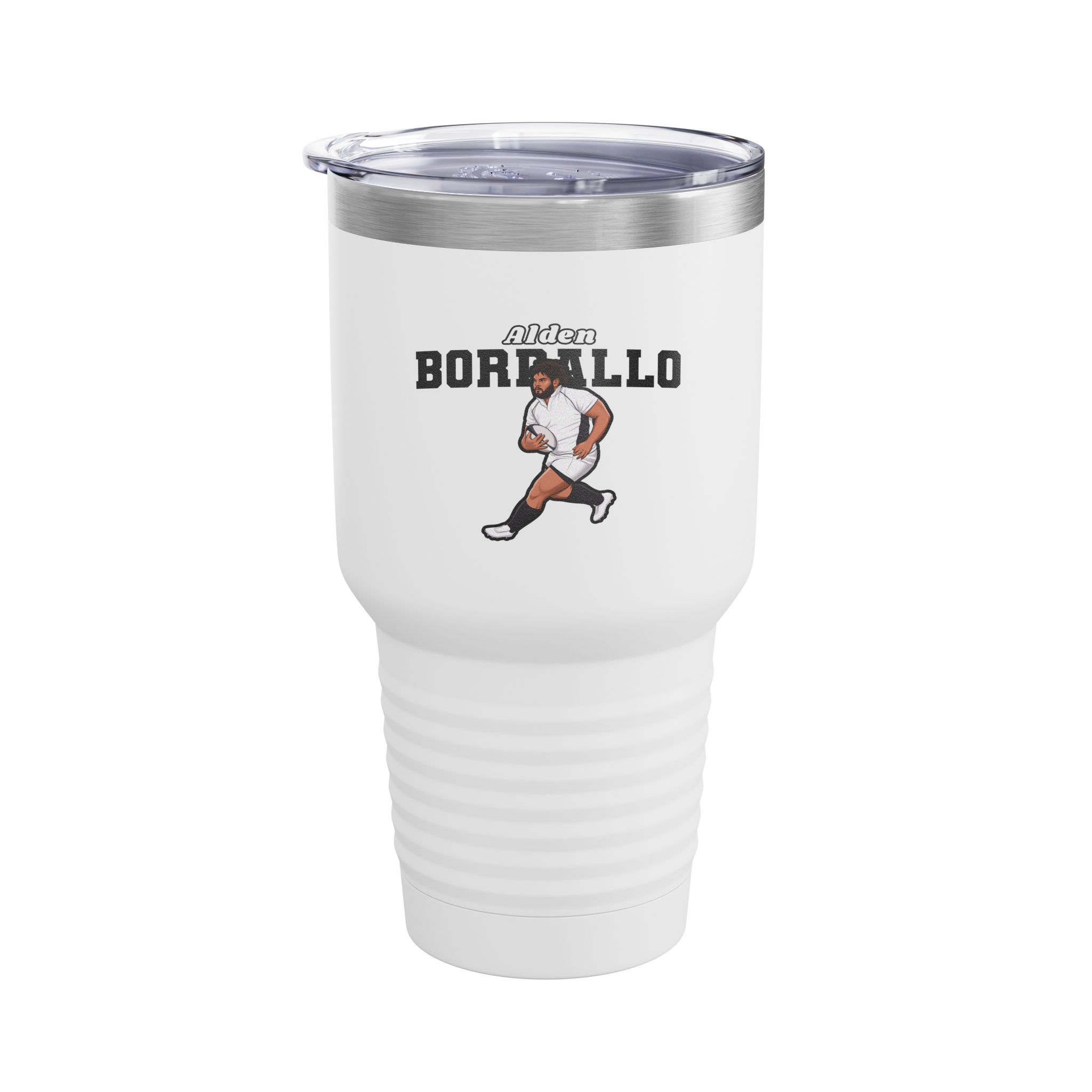 30oz Tumbler — character_name_arch in White