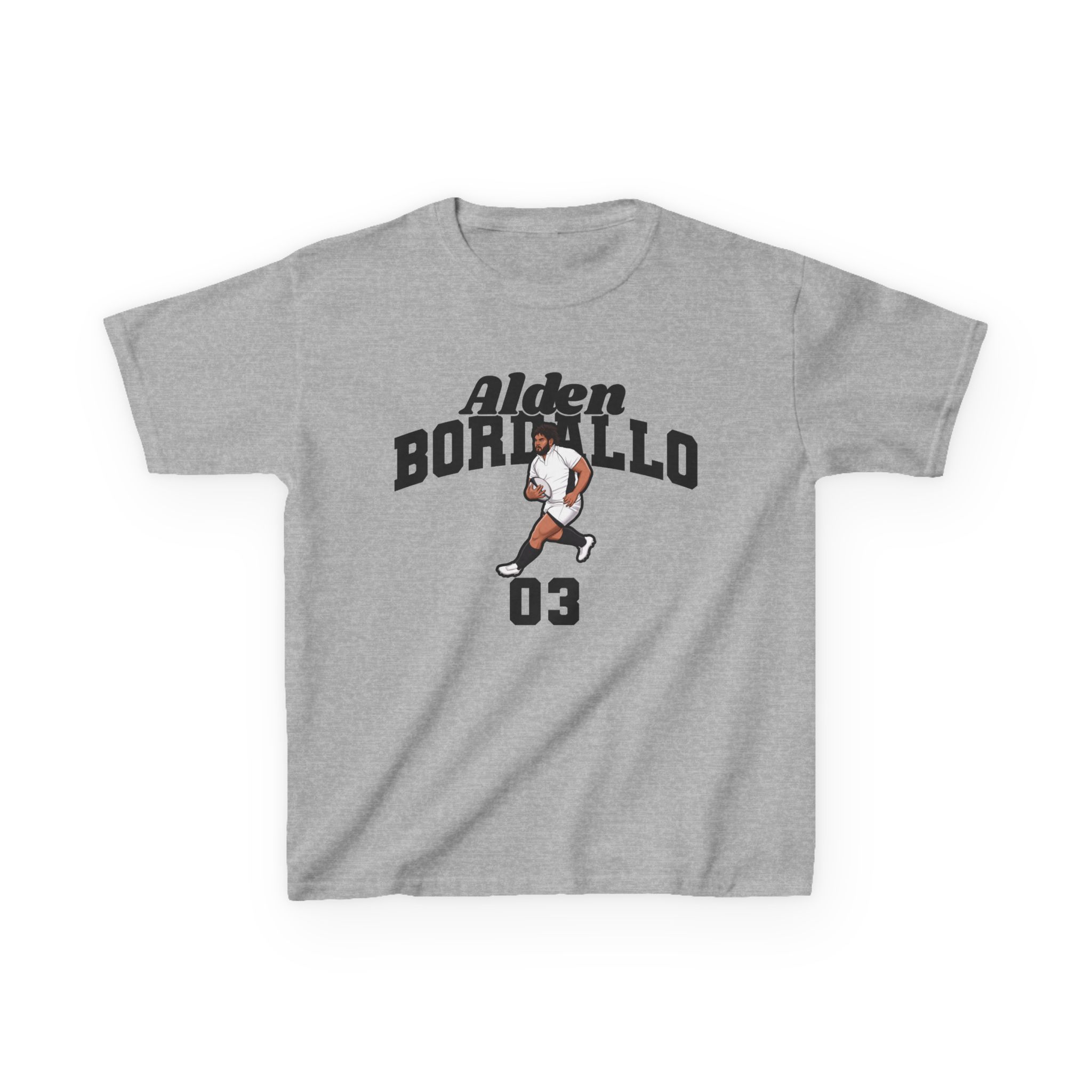 Youth Tee — character_signature_arch in Grey