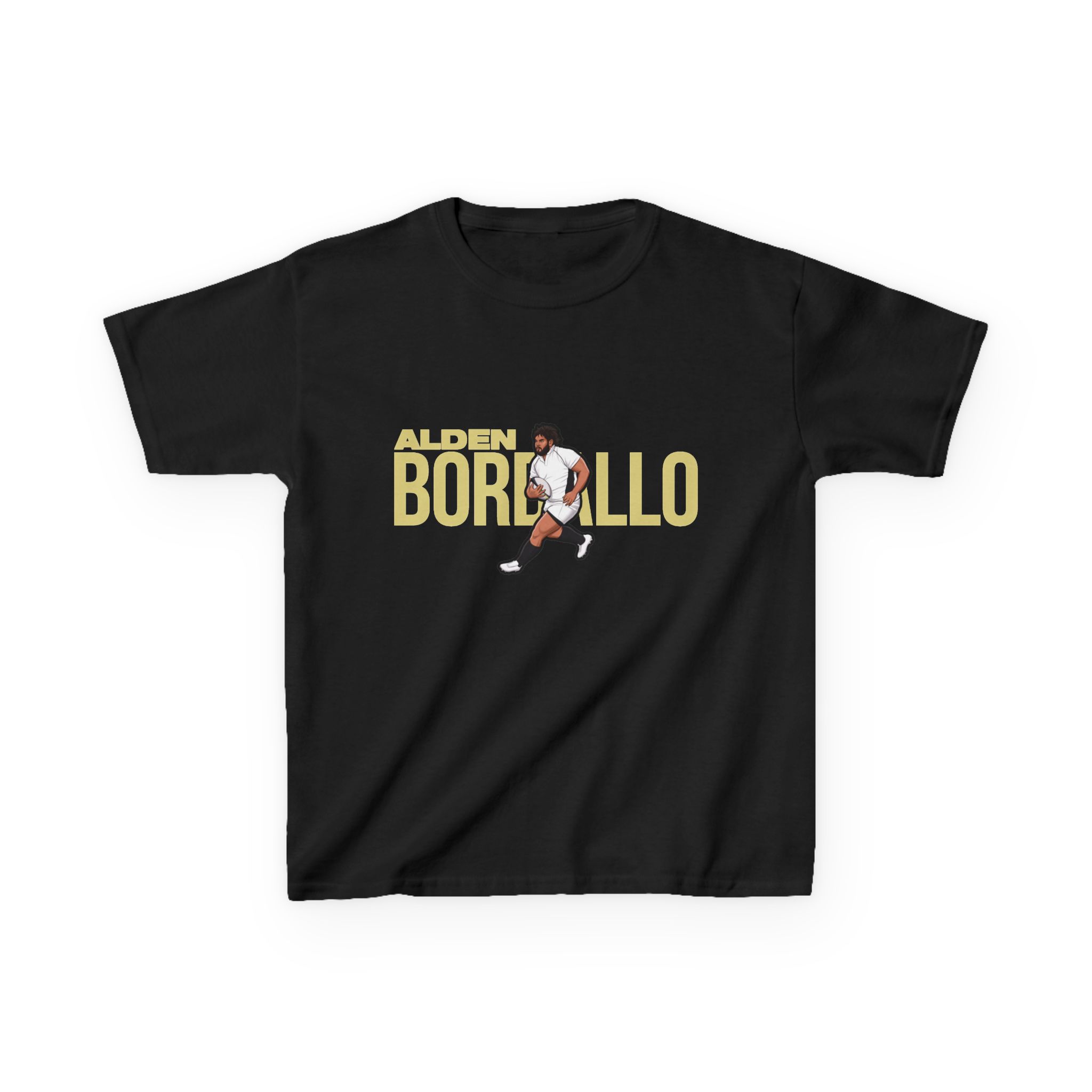 Youth Tee — character_player_name in Black