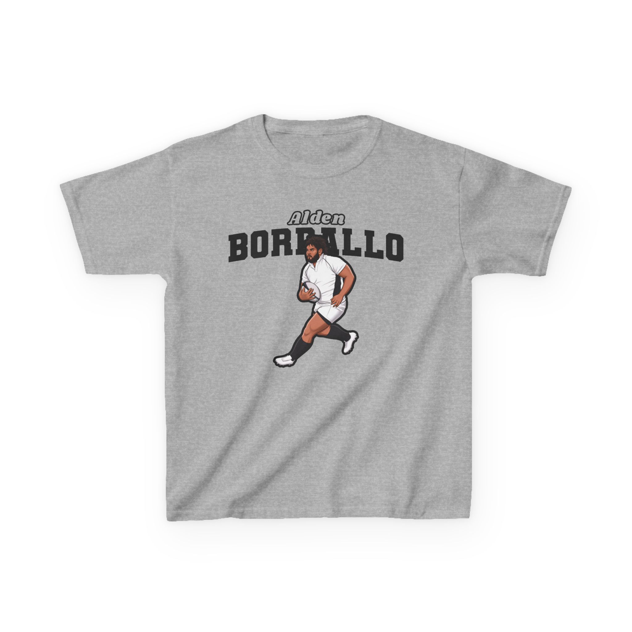 Youth Tee — character_name_arch in Grey