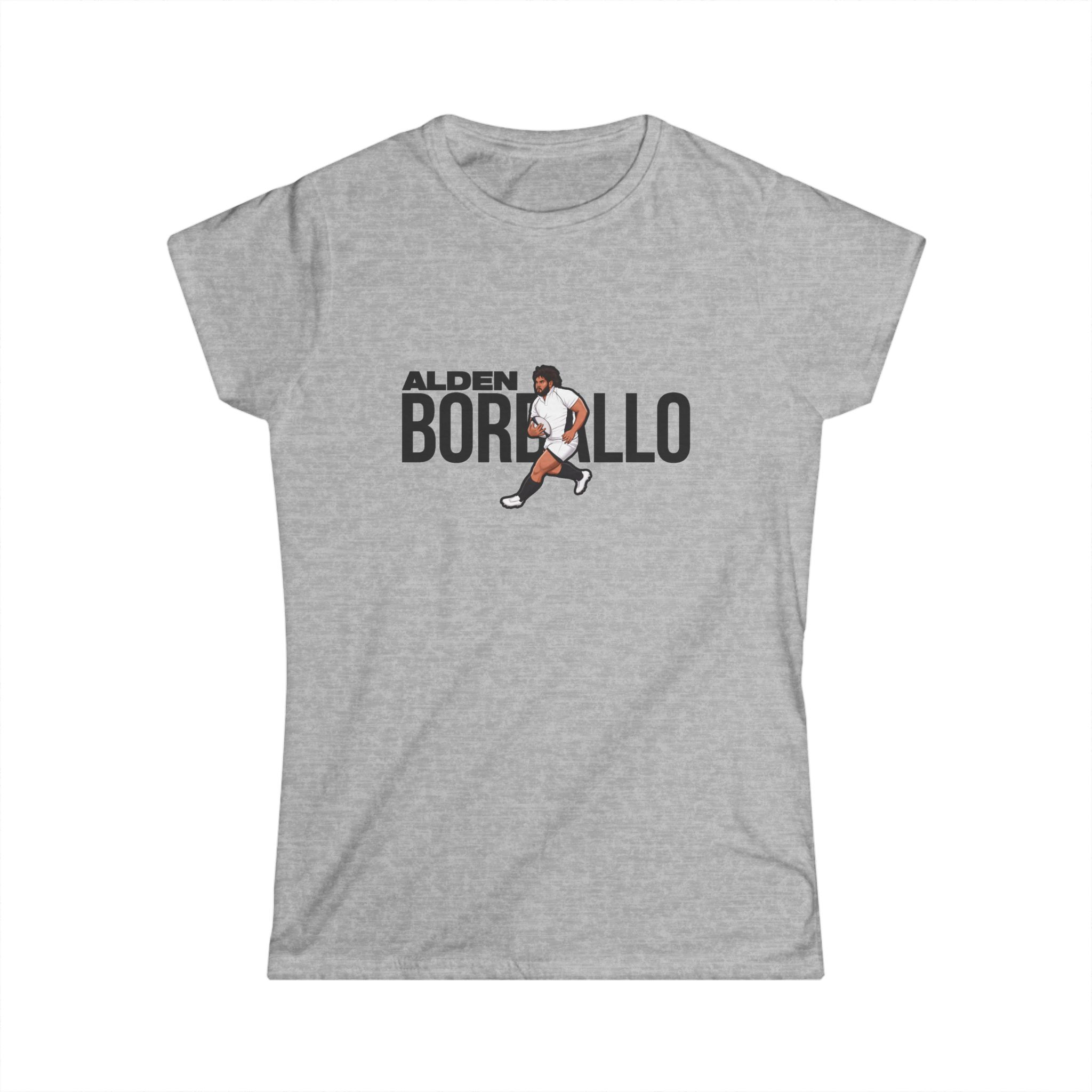 Women's Softstyle Tee — character_player_name in Grey