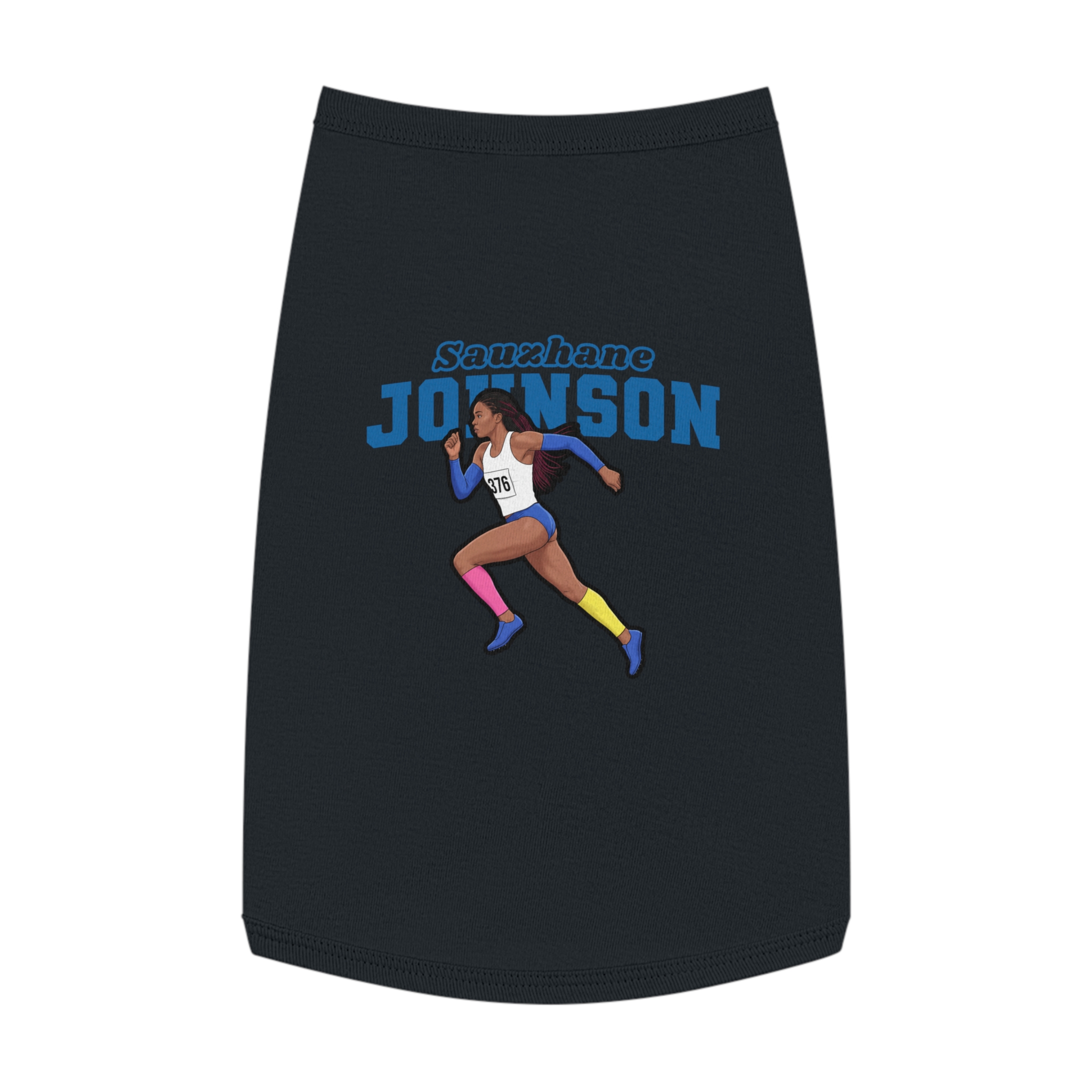 Pet Tank Top — character_name_arch in White