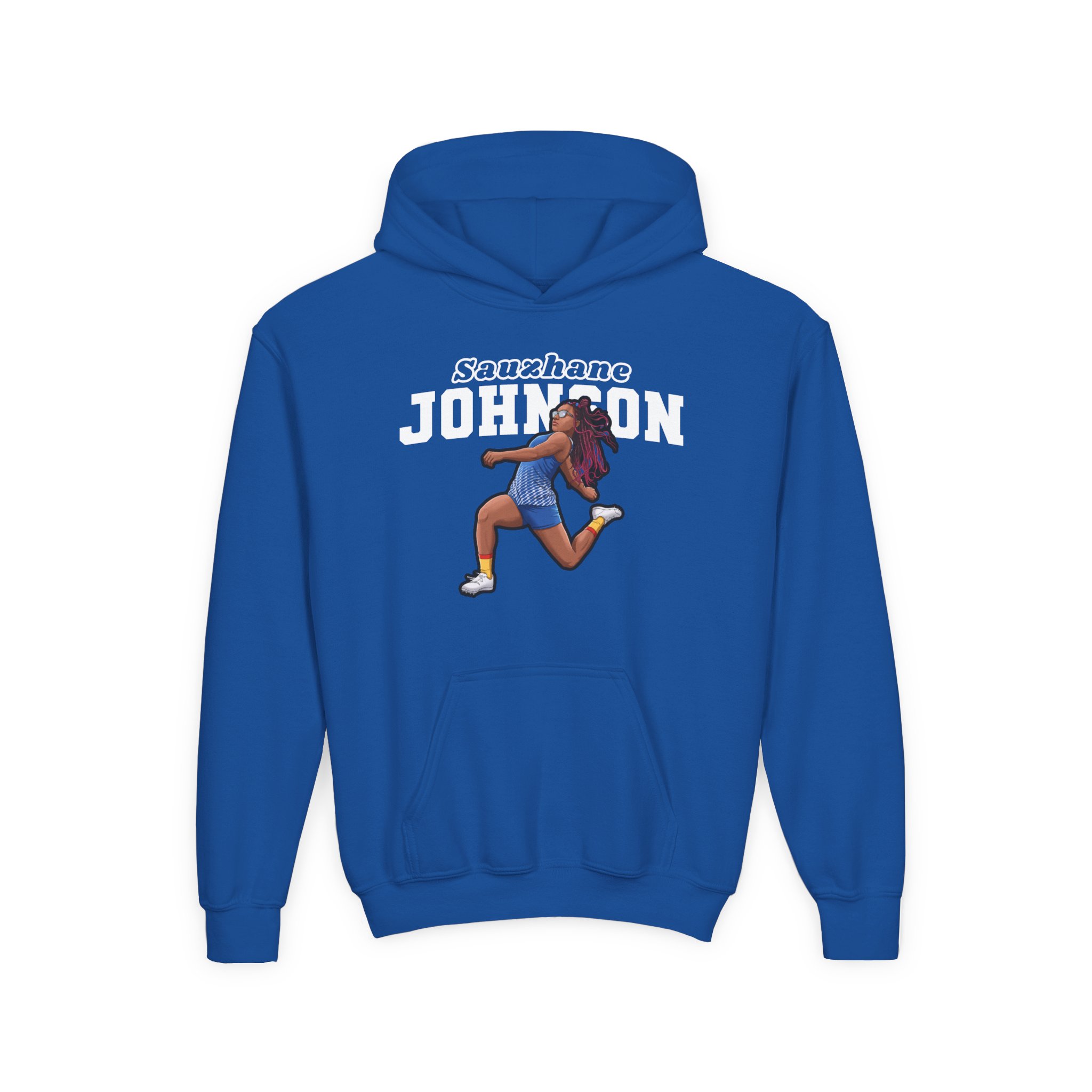 Youth Hoodie — character_name_arch in Royal