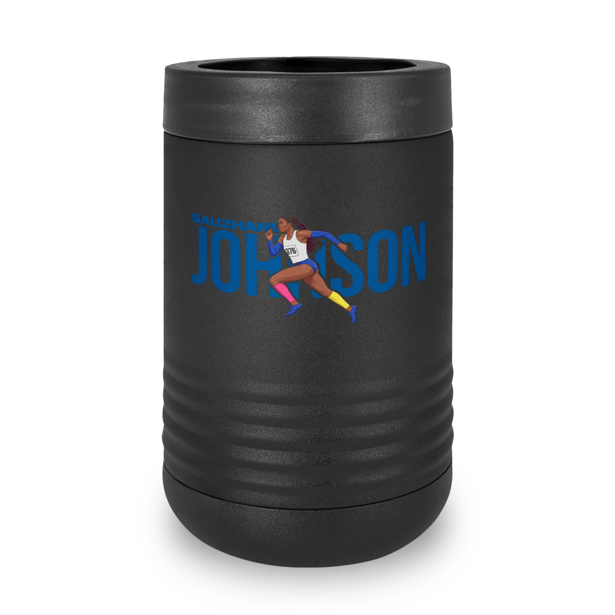 Stainless Can Cooler — character_player_name in Black