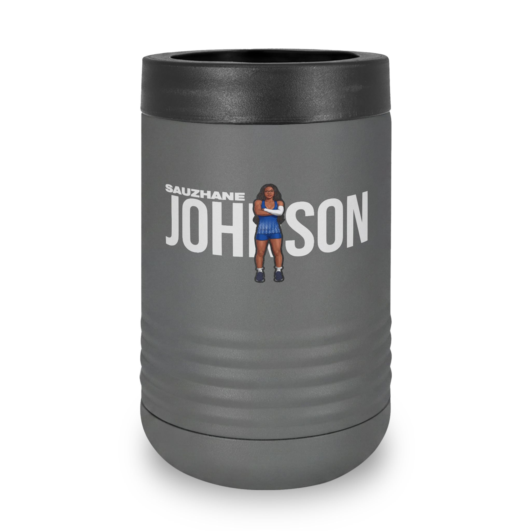 Stainless Can Cooler — character_player_name in Grey