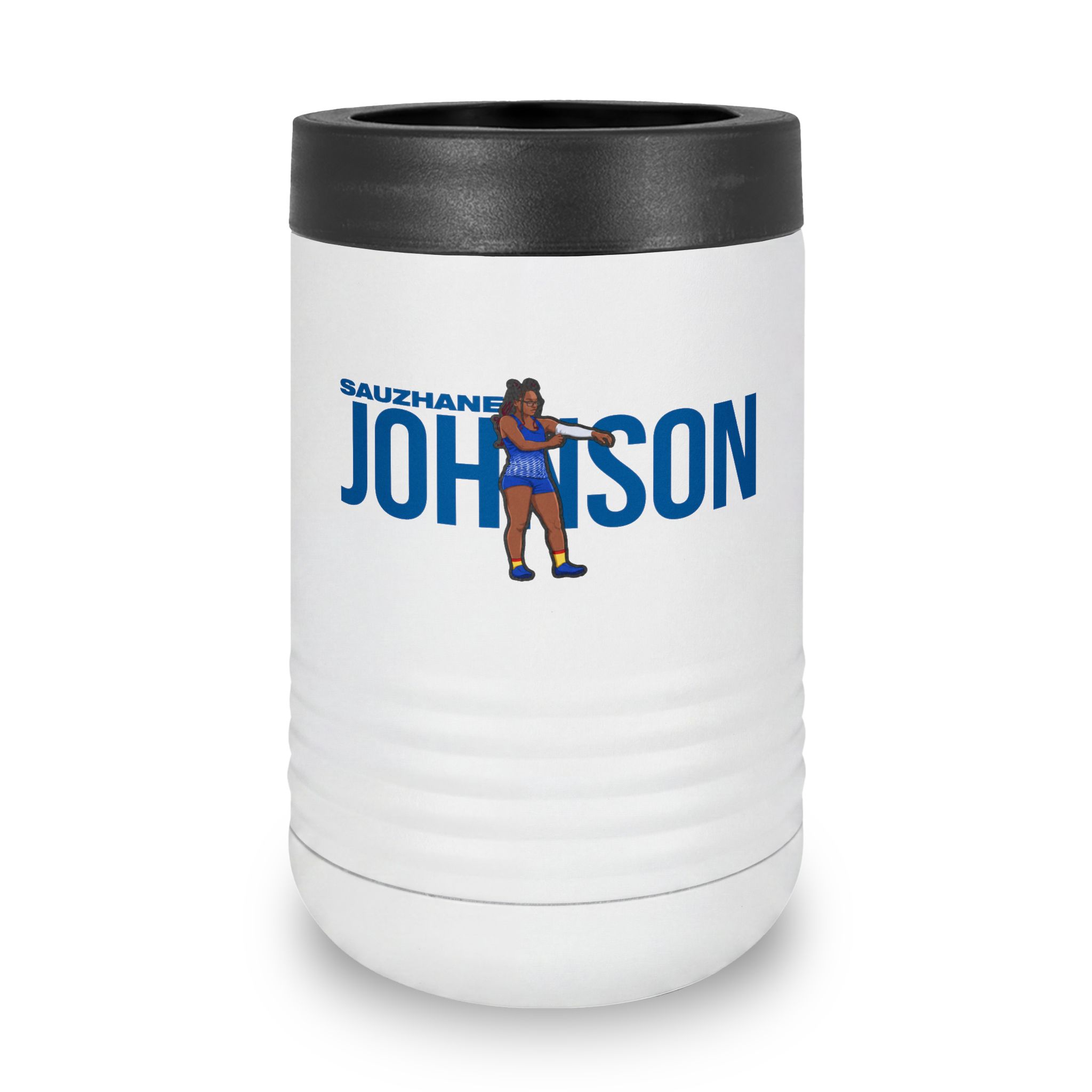 Stainless Can Cooler — character_player_name in White