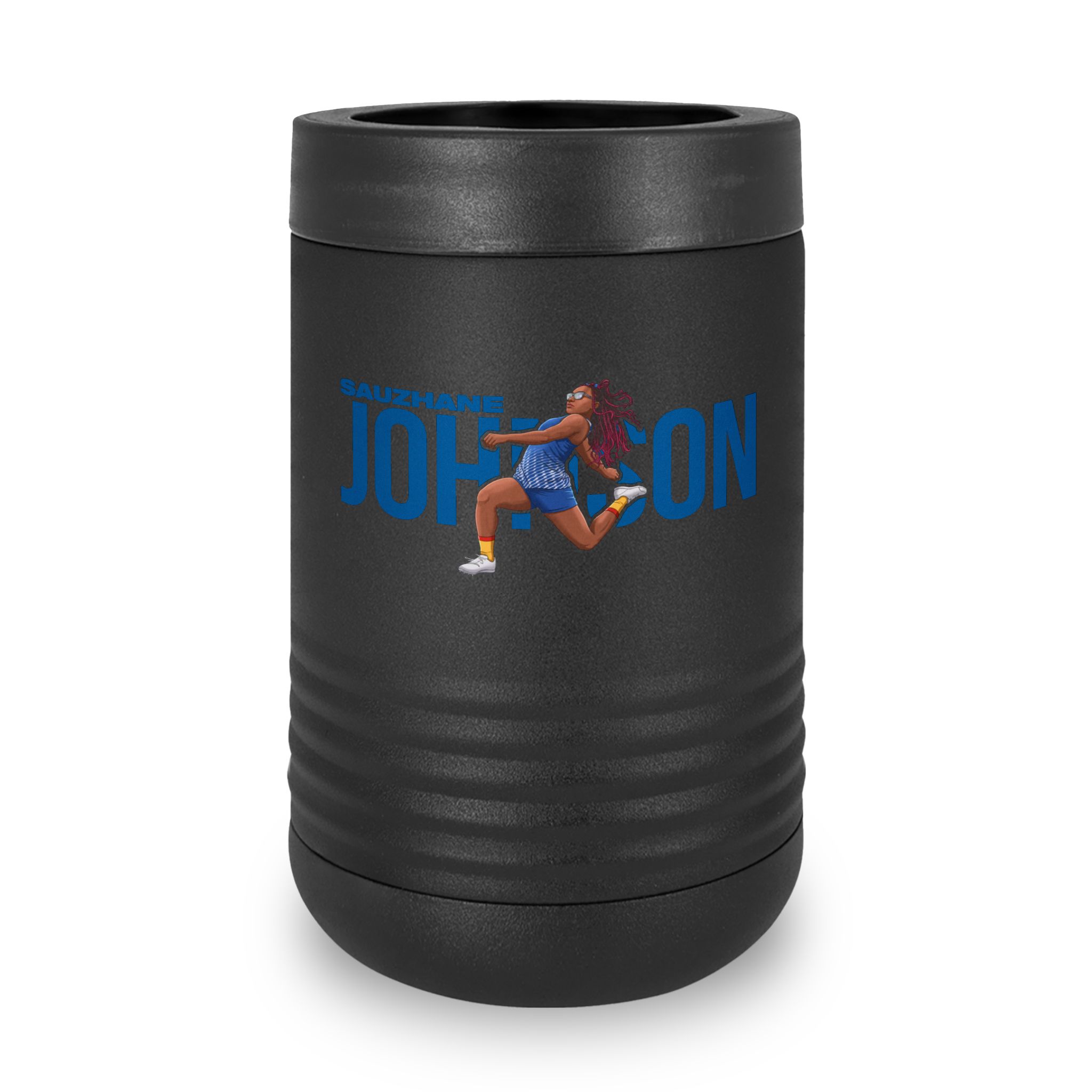 Stainless Can Cooler — character_player_name in Black
