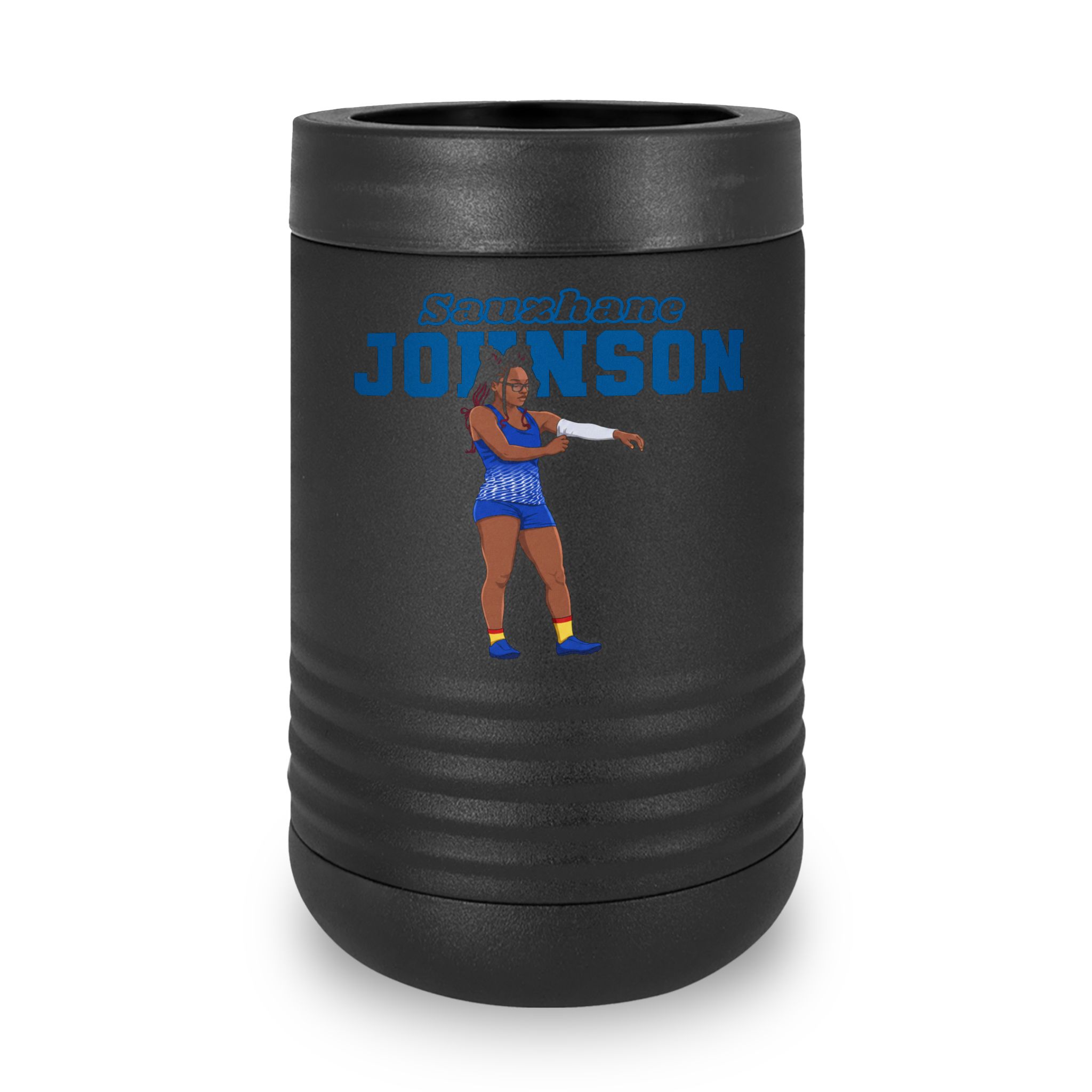 Stainless Can Cooler — character_name_arch in Black
