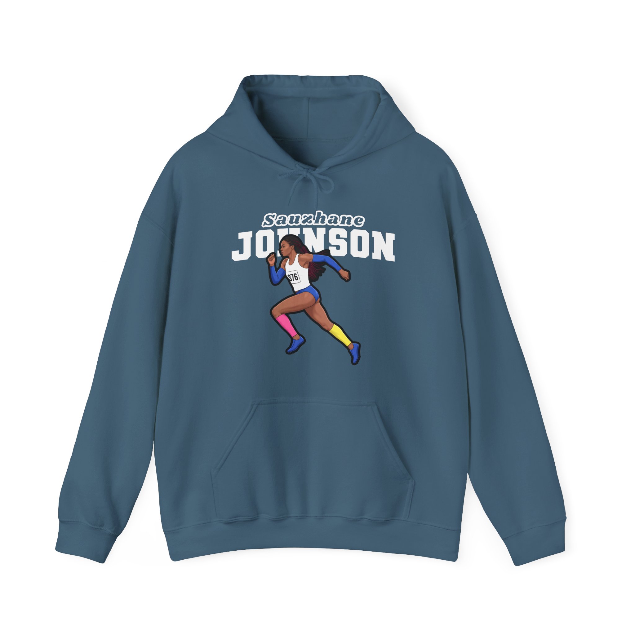 Hoodie — character_name_arch in Blue