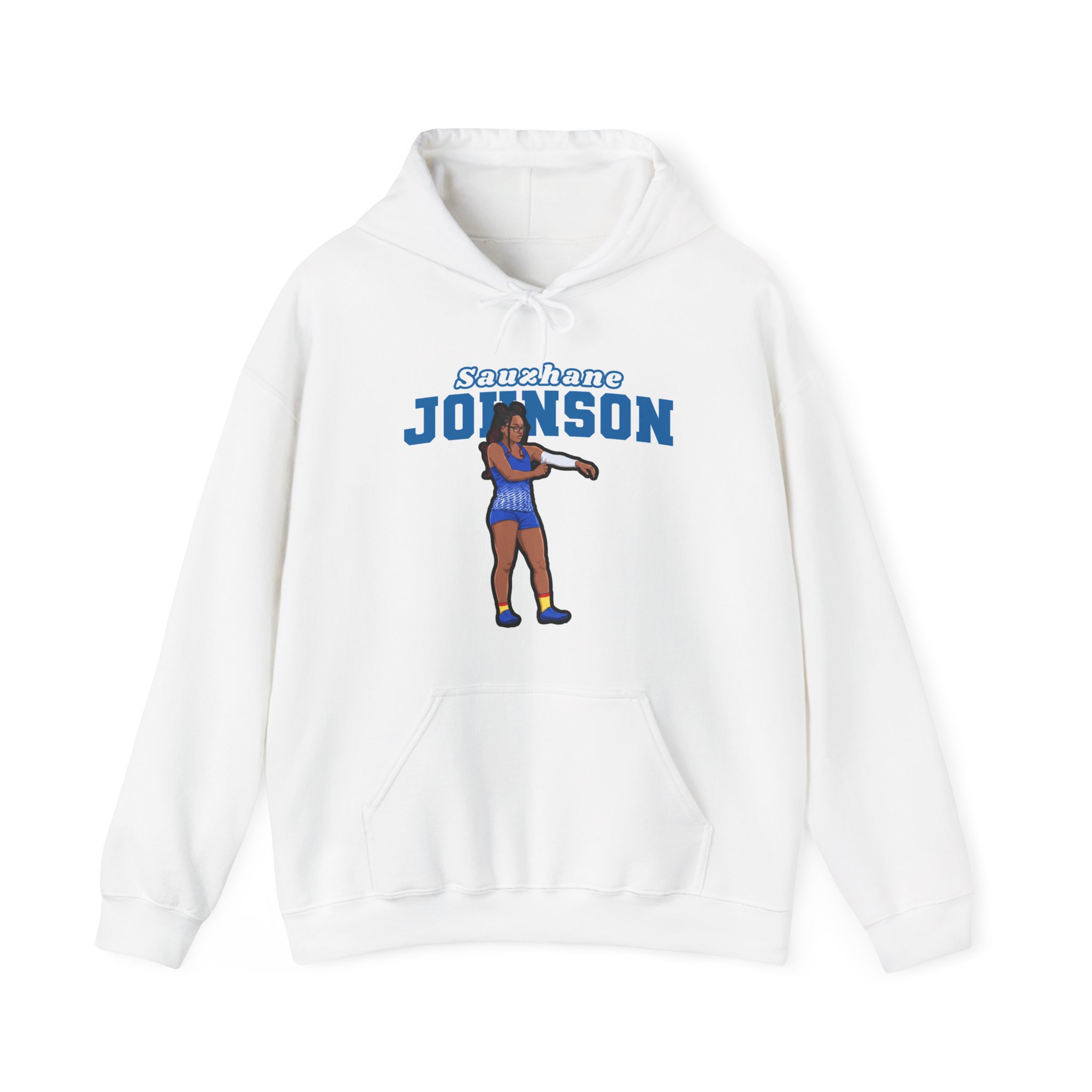 Hoodie — character_name_arch in White