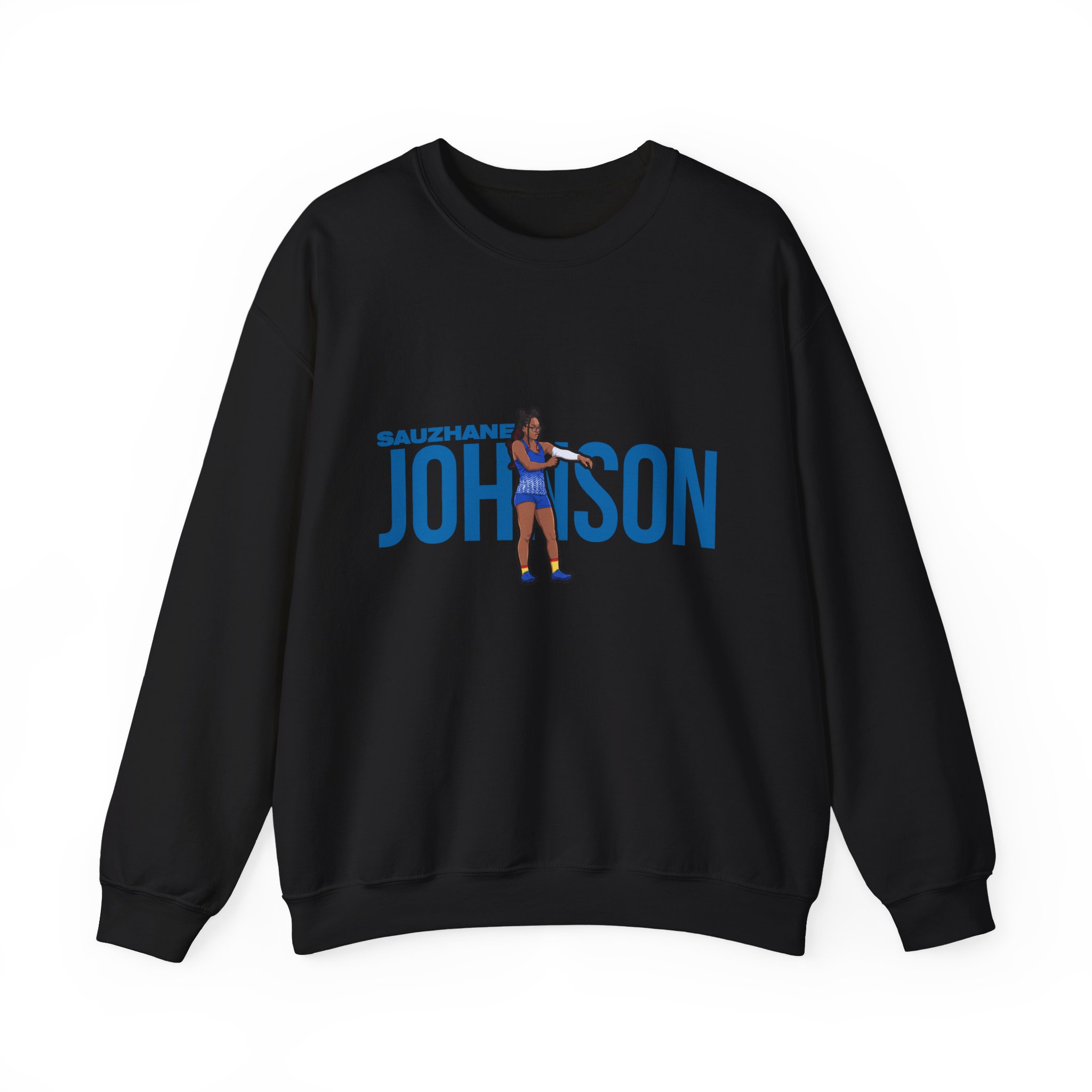 Crewneck Sweatshirt — character_player_name in Black