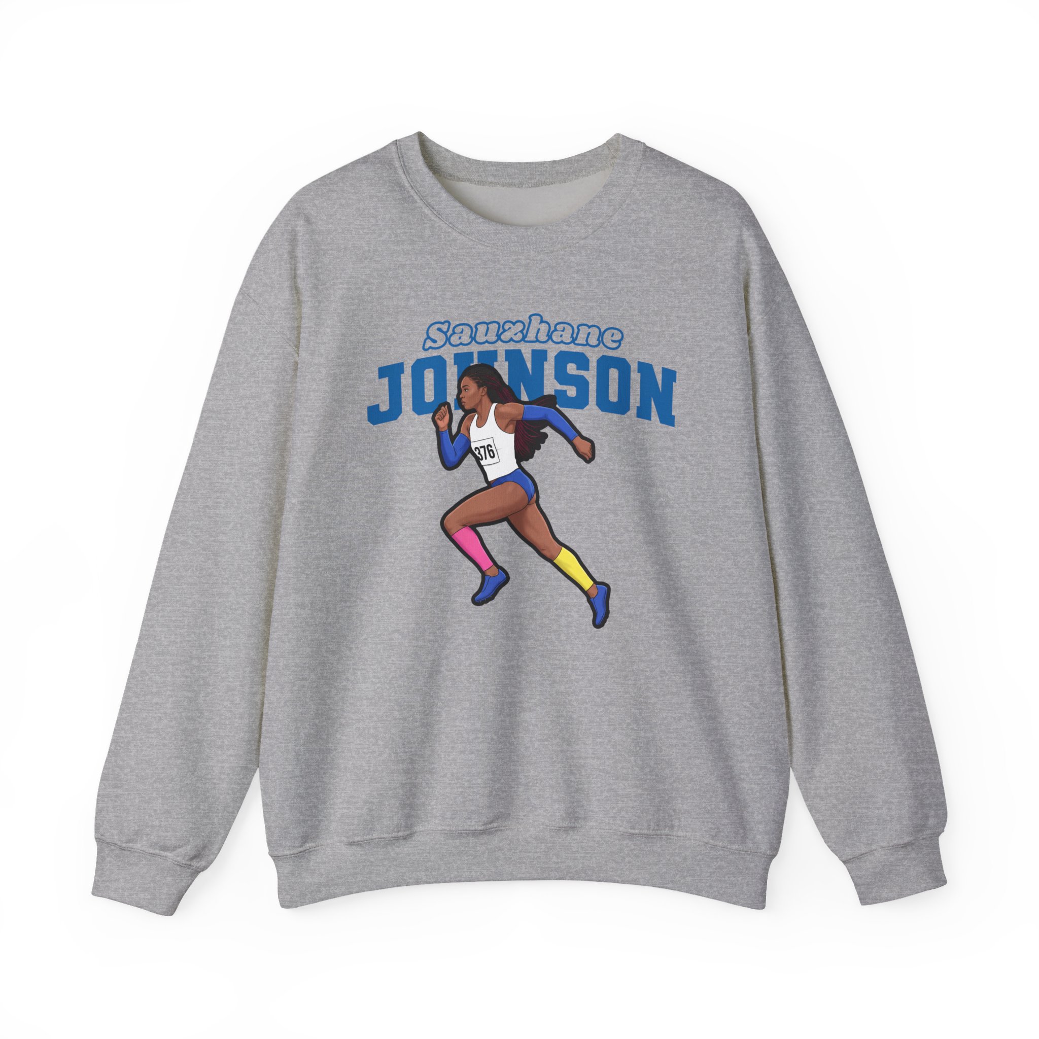 Crewneck Sweatshirt — character_name_arch in Grey