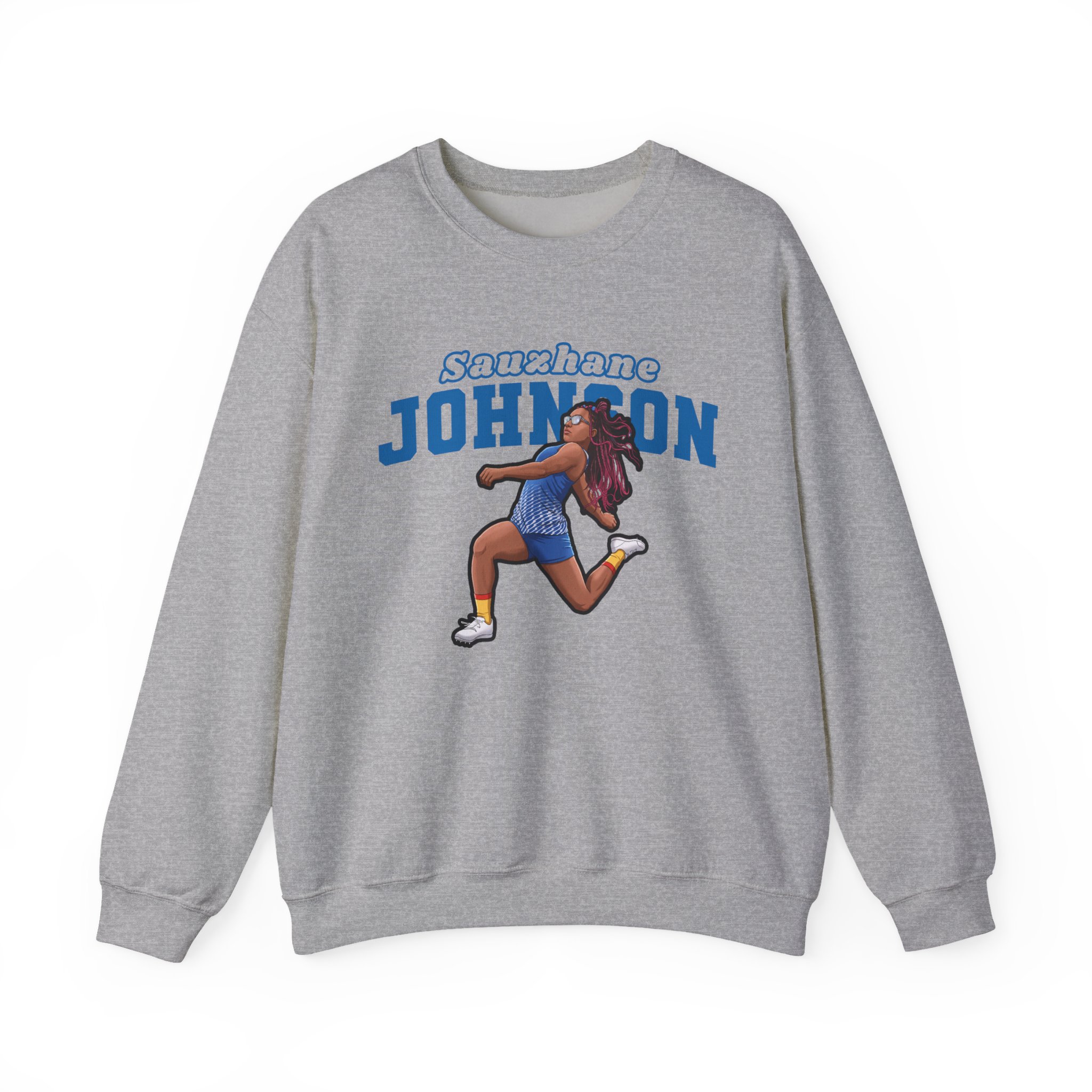 Crewneck Sweatshirt — character_name_arch in Grey