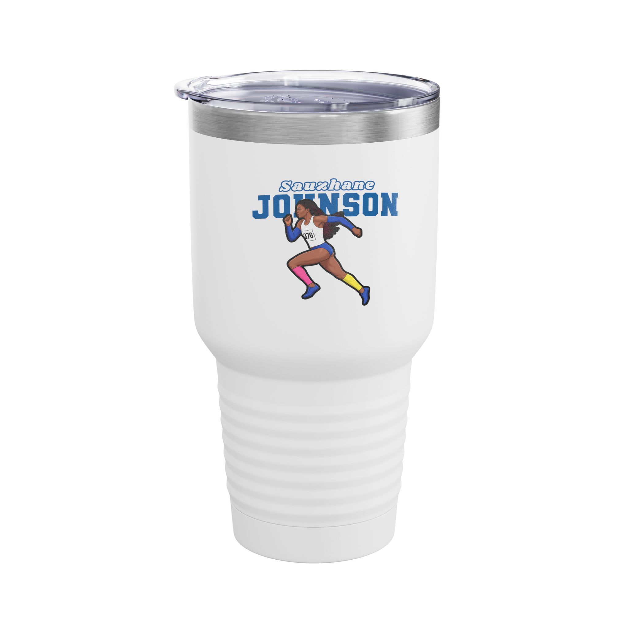 30oz Tumbler — character_name_arch in White