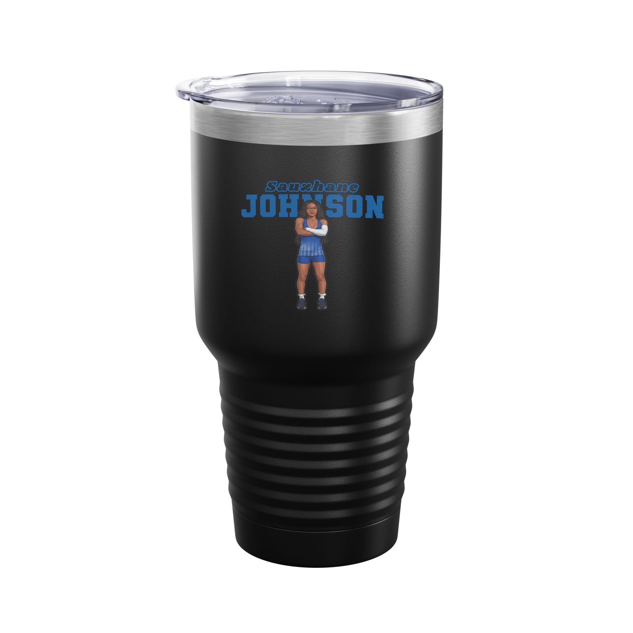 30oz Tumbler — character_name_arch in Black