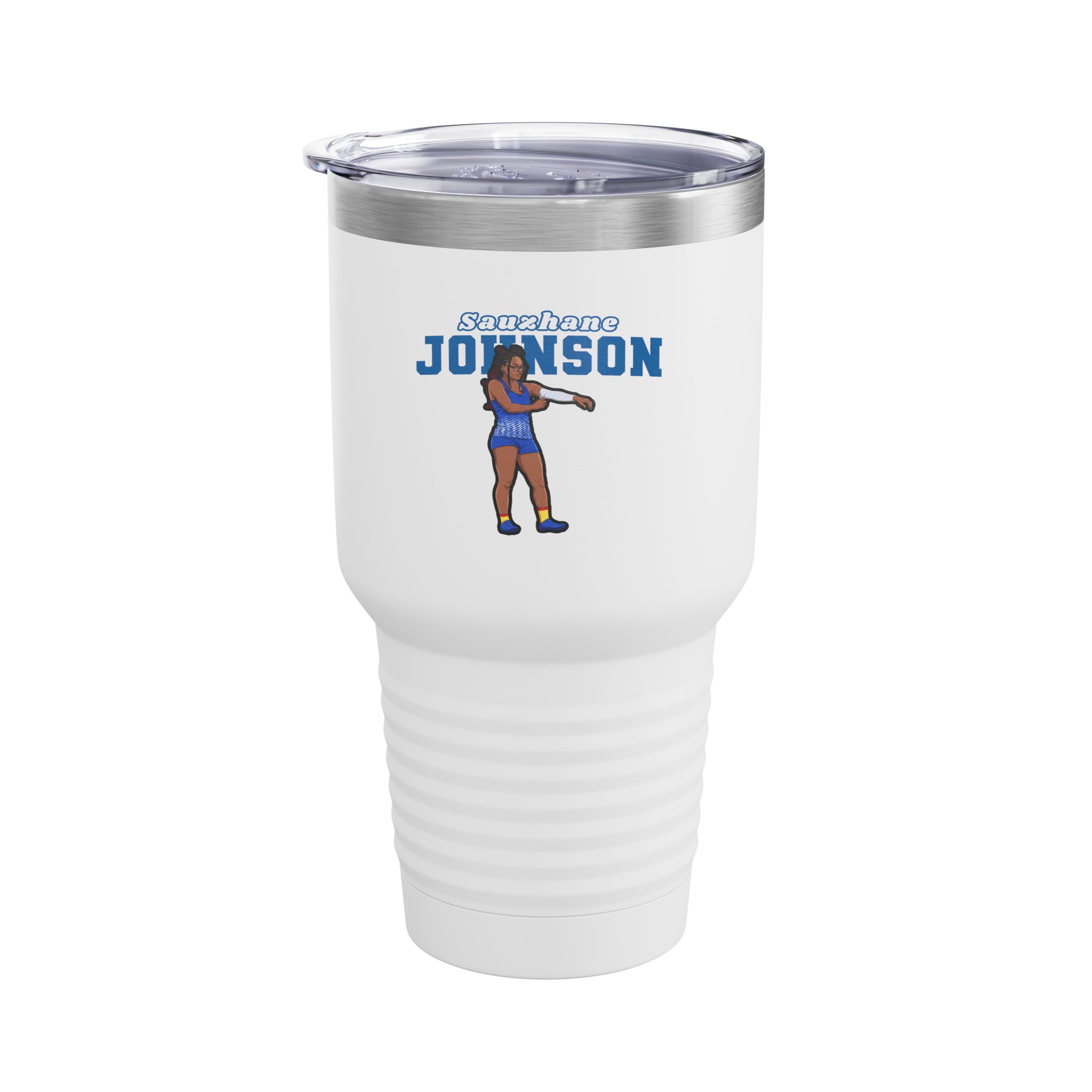 30oz Tumbler — character_name_arch in White