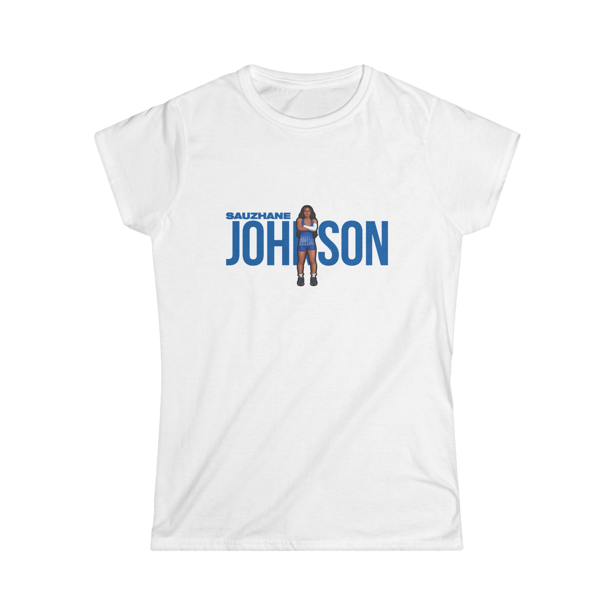 Women's Softstyle Tee — character_player_name in White