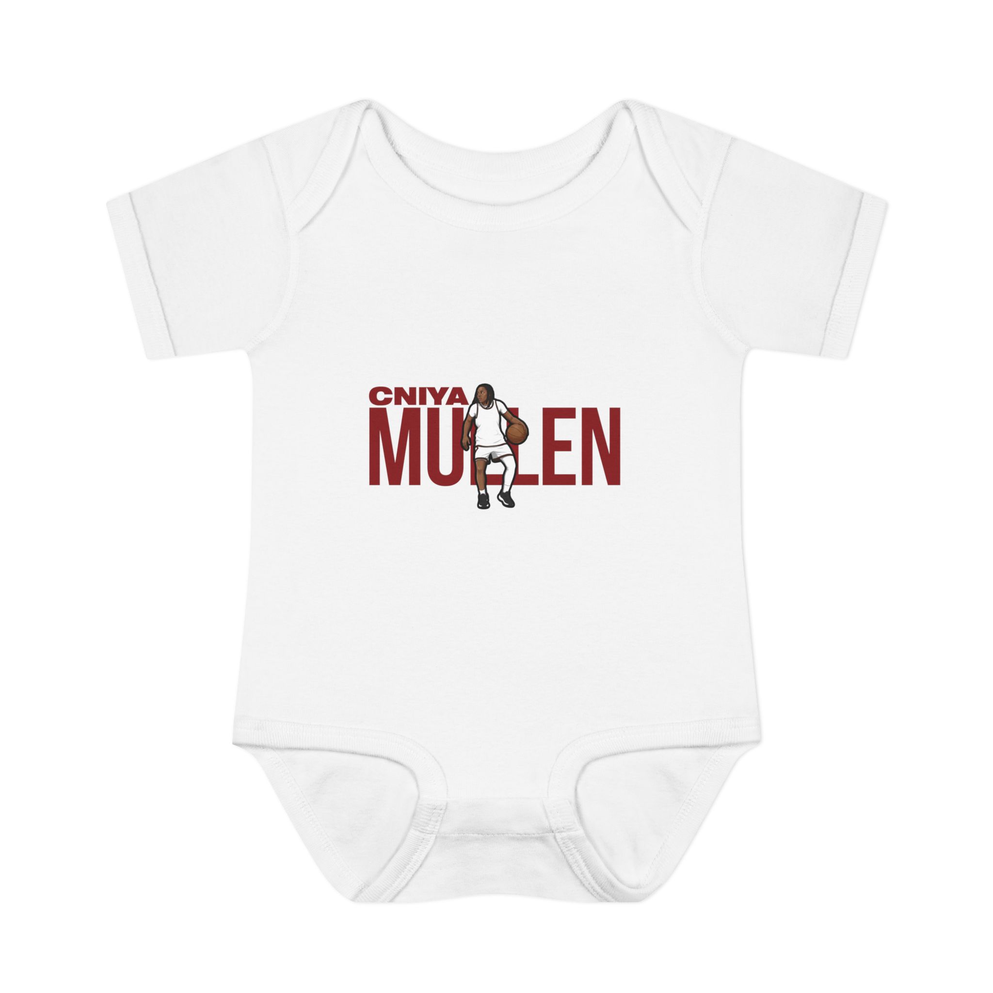 Baby Onesie — character_player_name in White