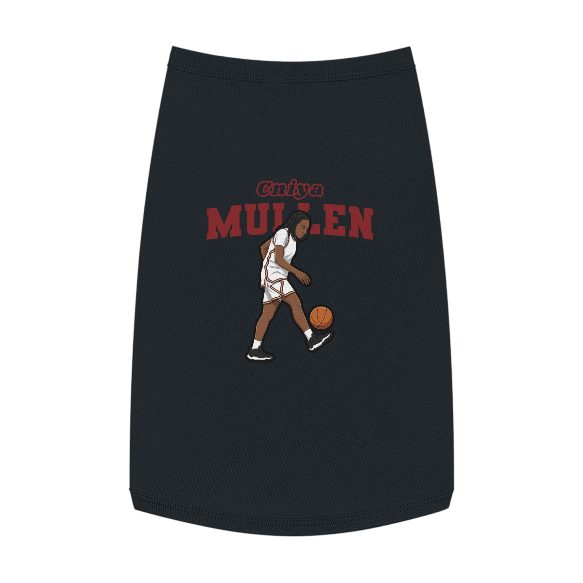 Pet Tank Top — character_name_arch in White