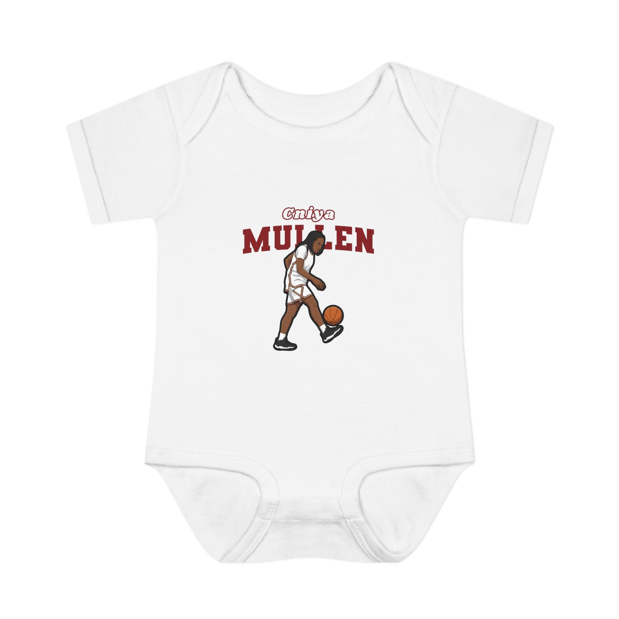 Baby Onesie — character_name_arch in White