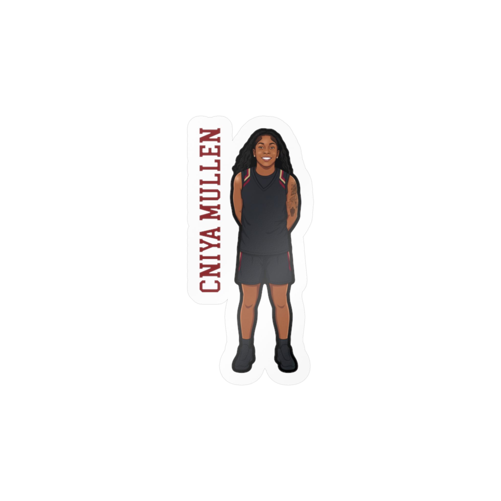 Vinyl Sticker — character_name_vertical in Classic