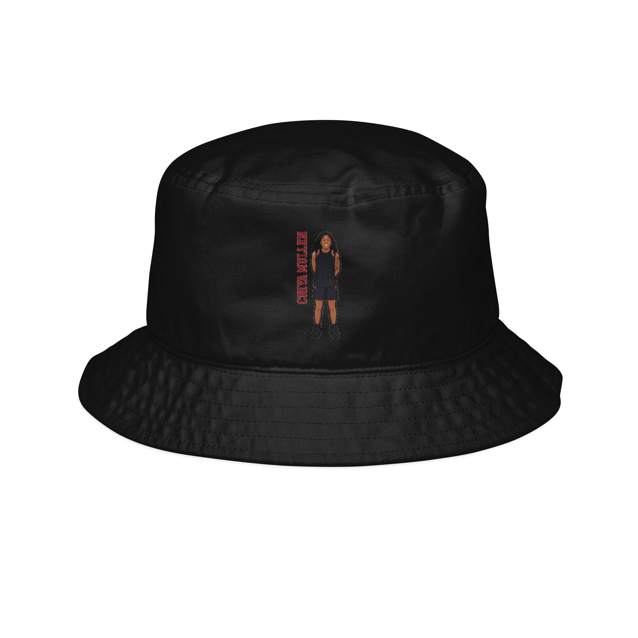 Bucket Hat — character_name_vertical in Black